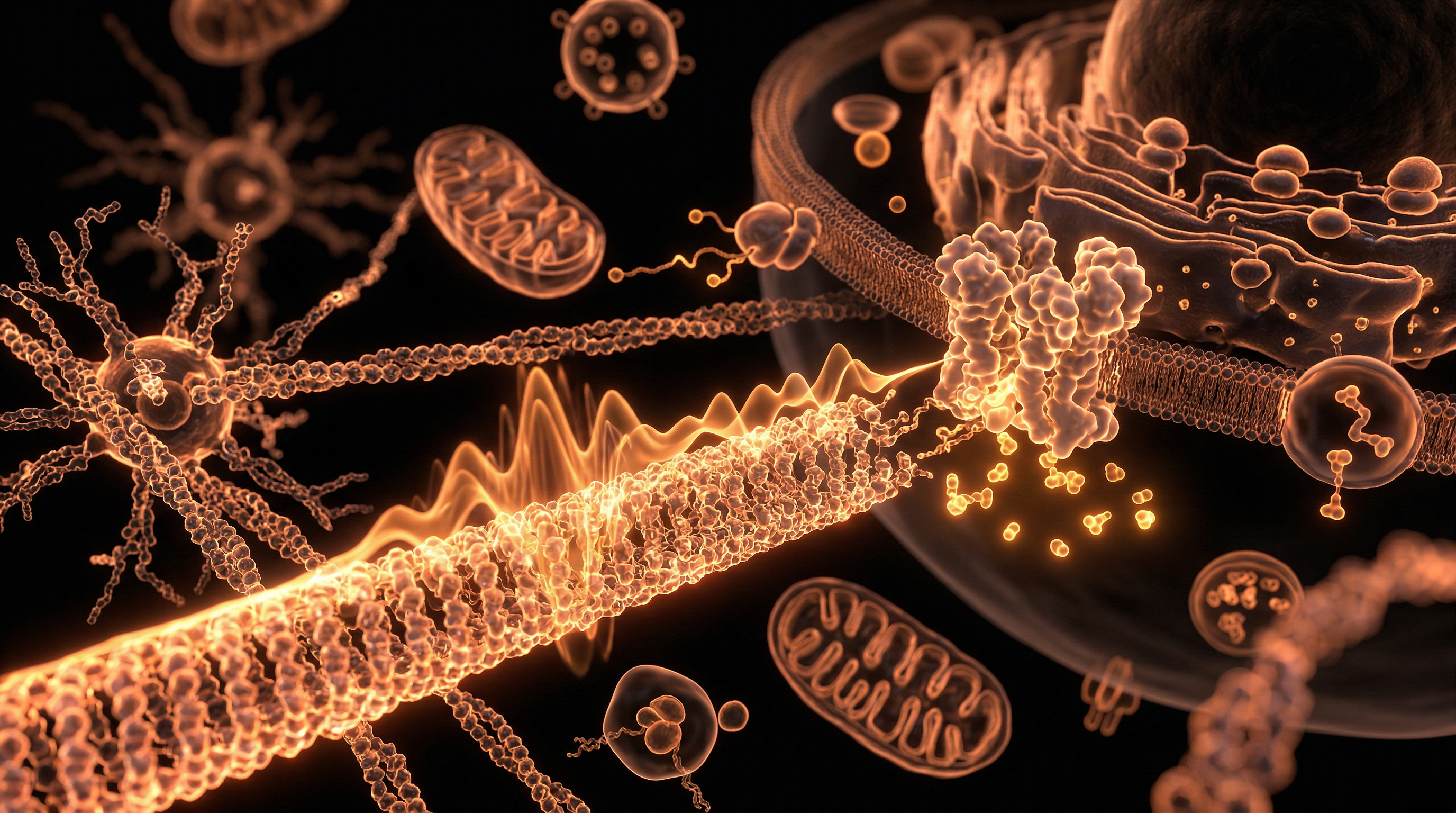 Scientific illustration for Bio-Phonon Signaling