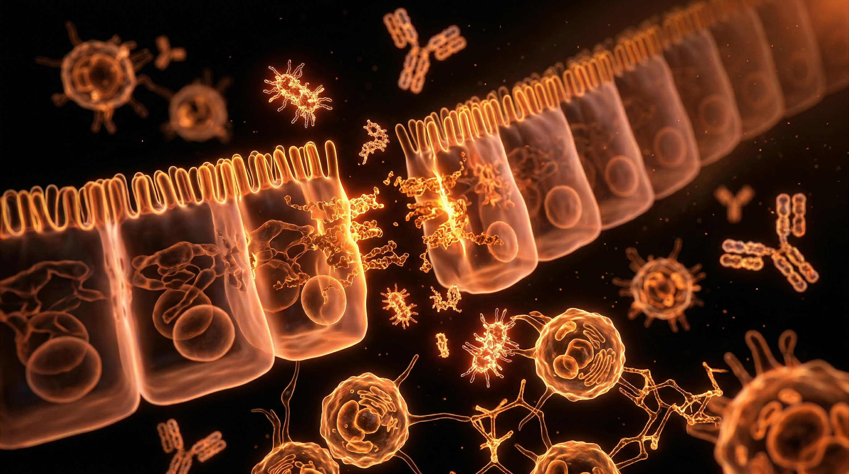 Scientific illustration for Leaky Gut & Autoimmunity: The Connection Medicine Won't Make