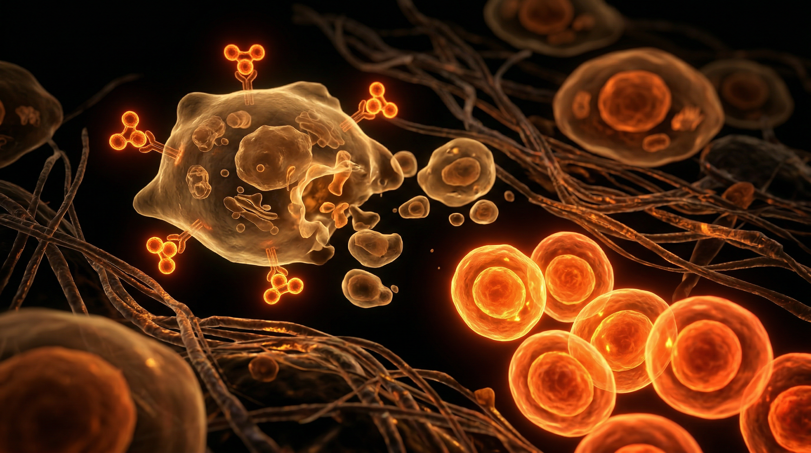 Scientific illustration for Senolytic Agents: Clearing the Path for Rejuvenative Stem Cells