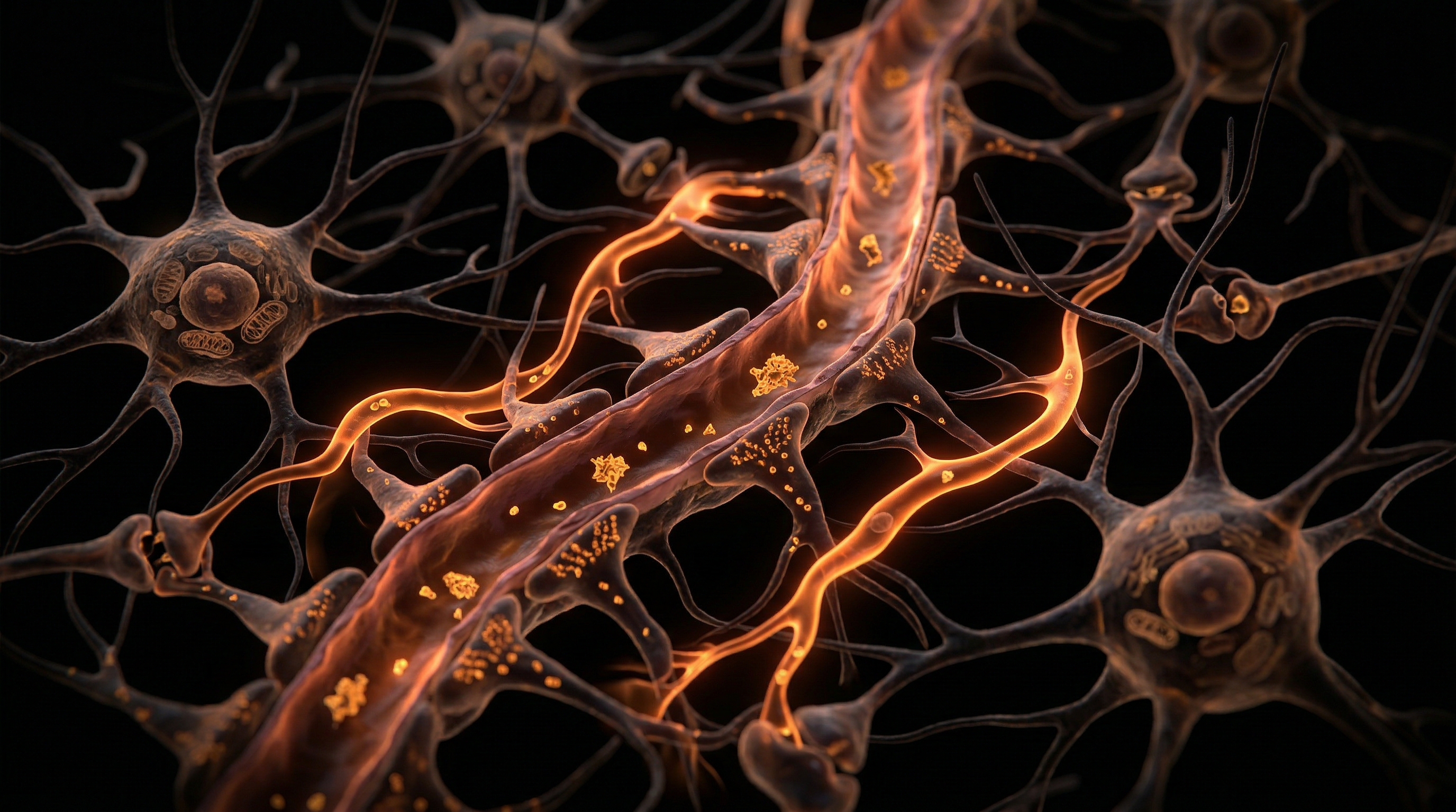 Scientific illustration for Deep Sleep: The Glymphatic Flow State
