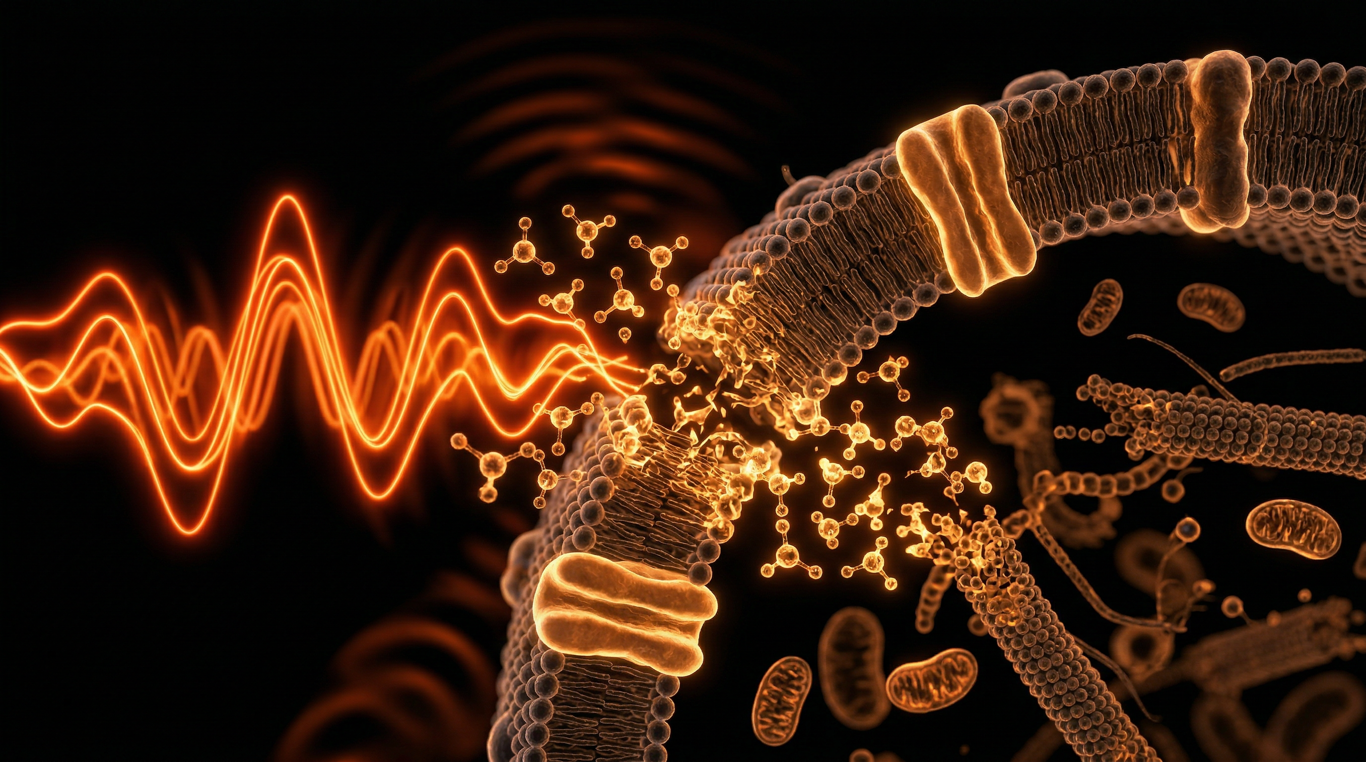 Scientific illustration for Electromagnetic Interference: How 5G and EMF Disrupt Water Structure