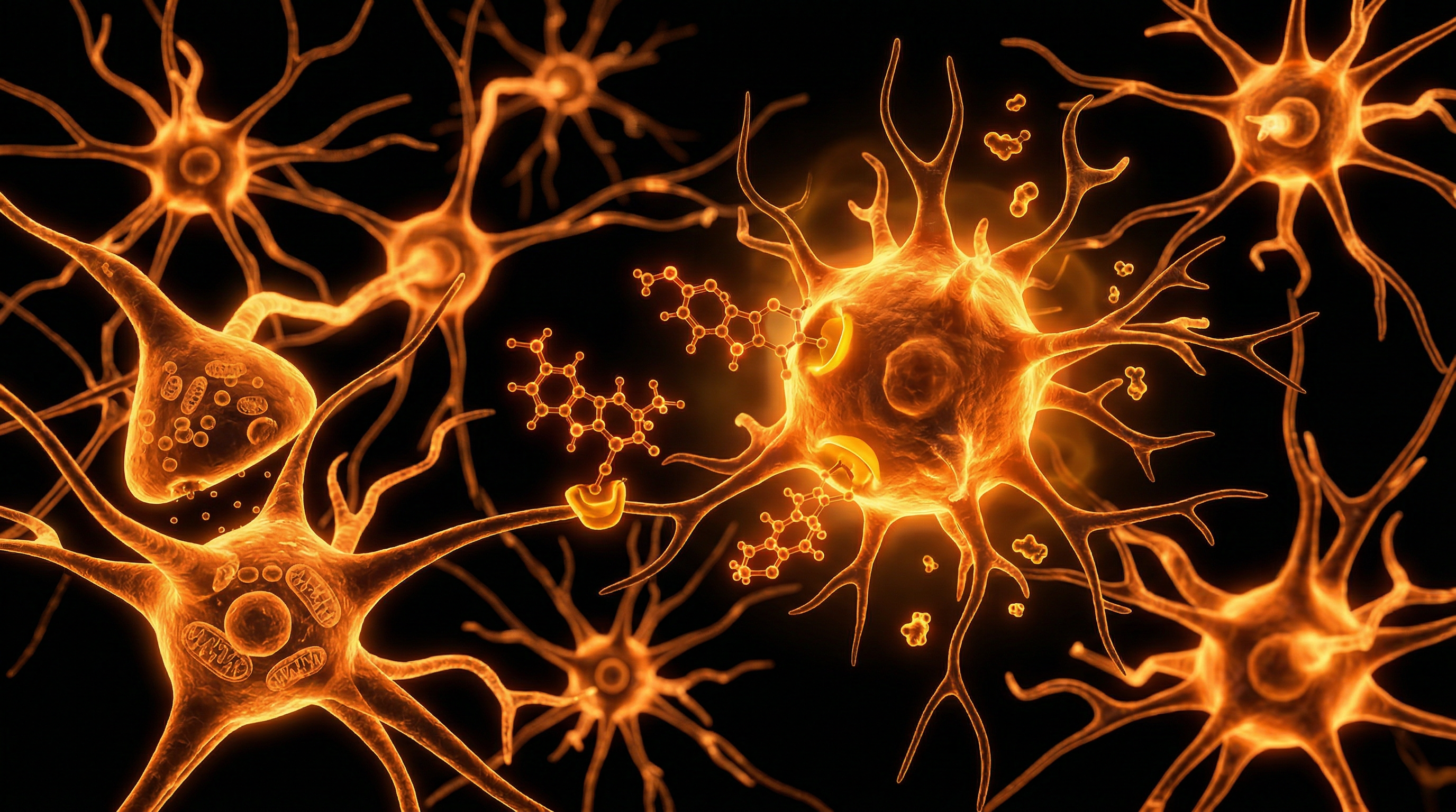 Scientific illustration for 5-MeO-DMT and Neuroinflammation: Investigating the Immunomodulatory Potential of the Toad Secretion