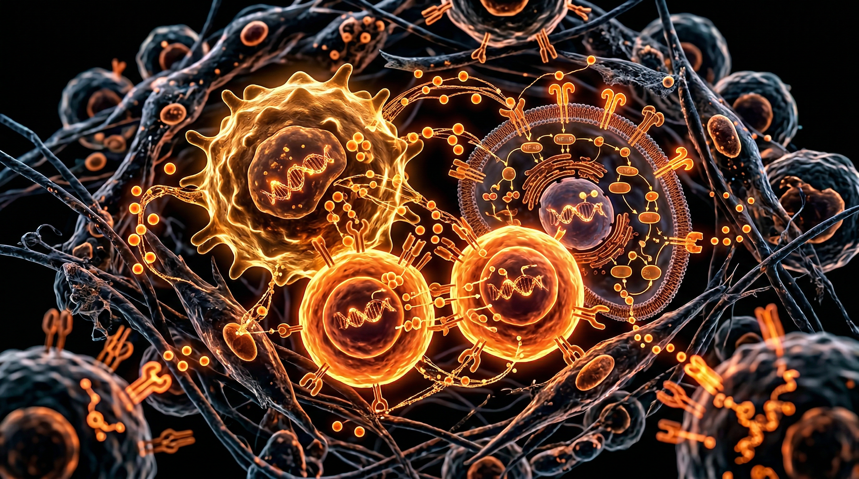 Scientific illustration for Chronic Inflammation as Body Memory