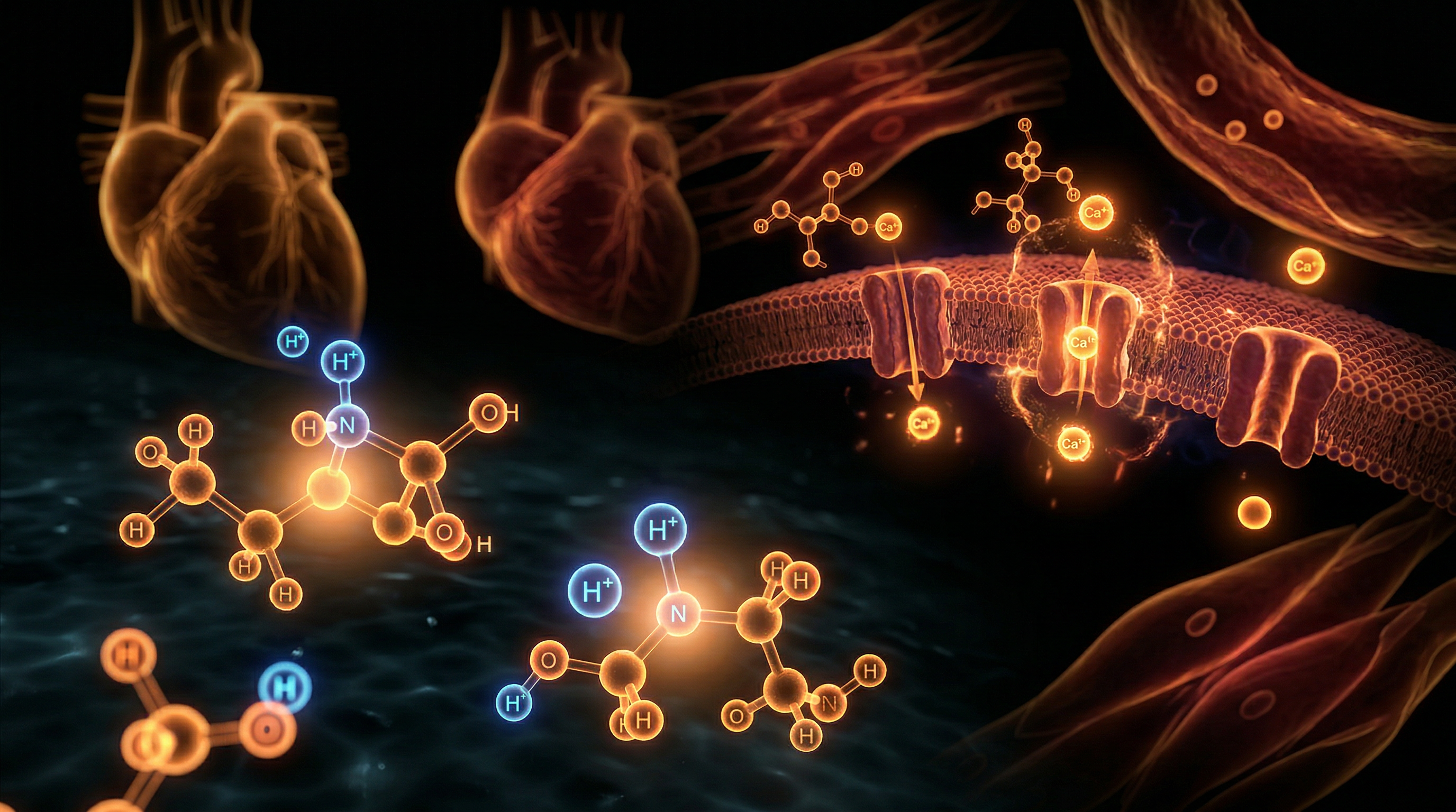 Scientific illustration for Tromethamine (Tris): pH Stabilizers and Potential Cardiovascular Side Effects
