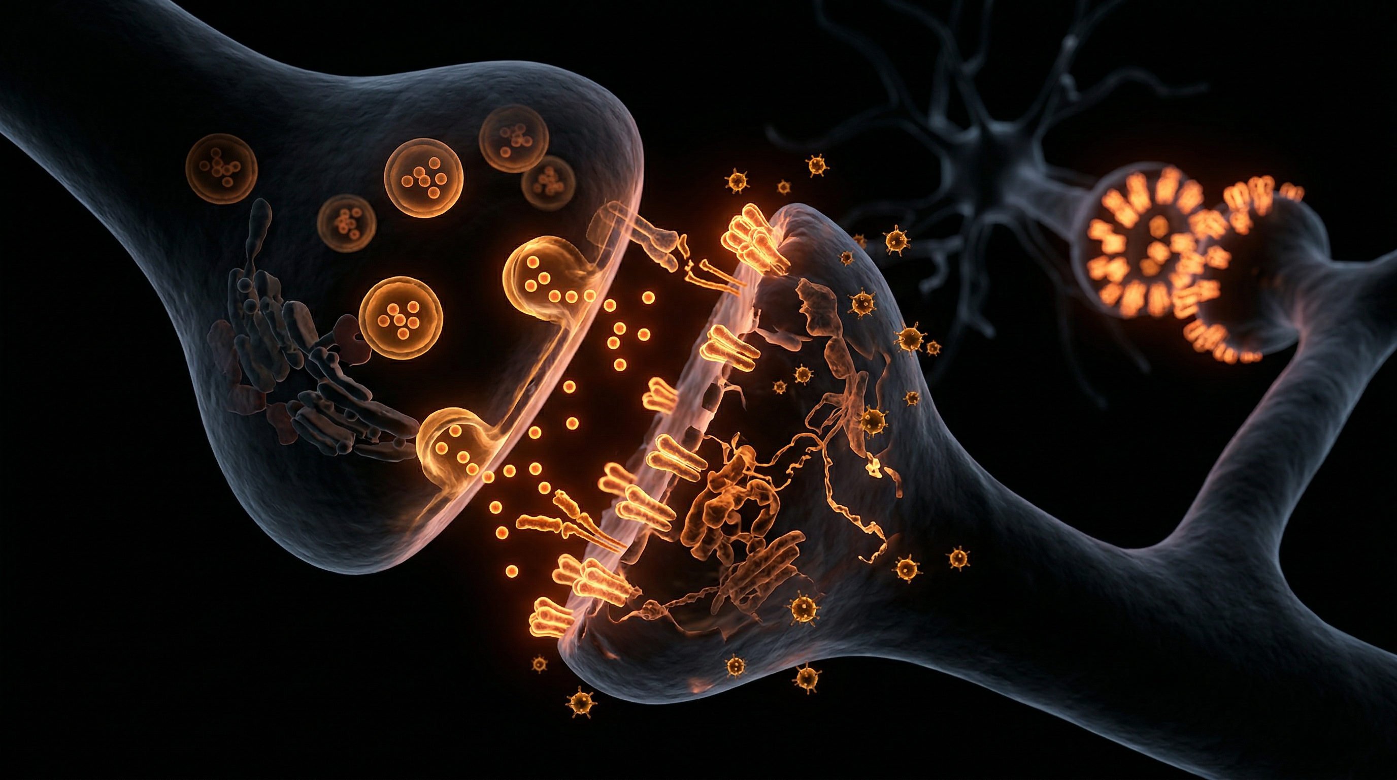 Scientific illustration for Ultra-Processed Foods and Synaptic Erosion