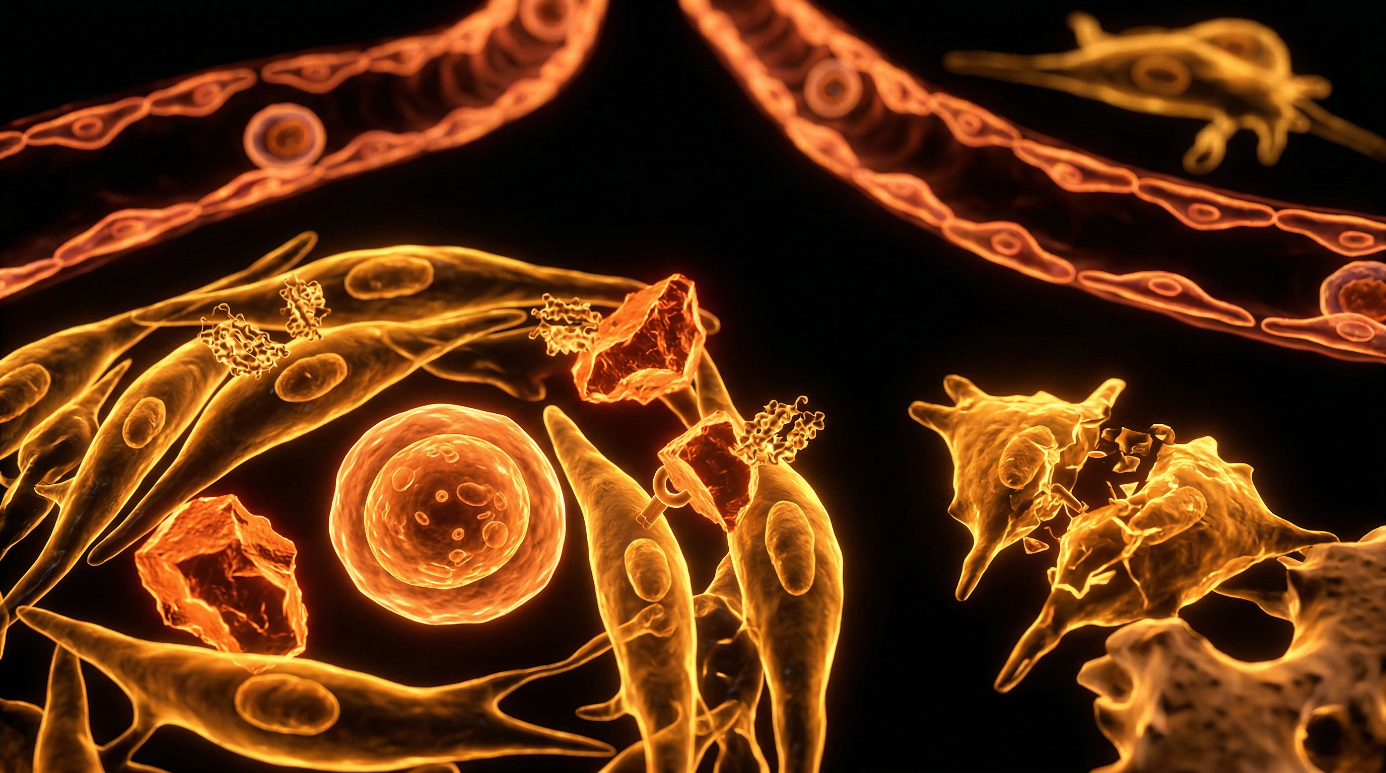 Scientific illustration for Microplastics and the Niche: Disrupting Bone Marrow Regeneration
