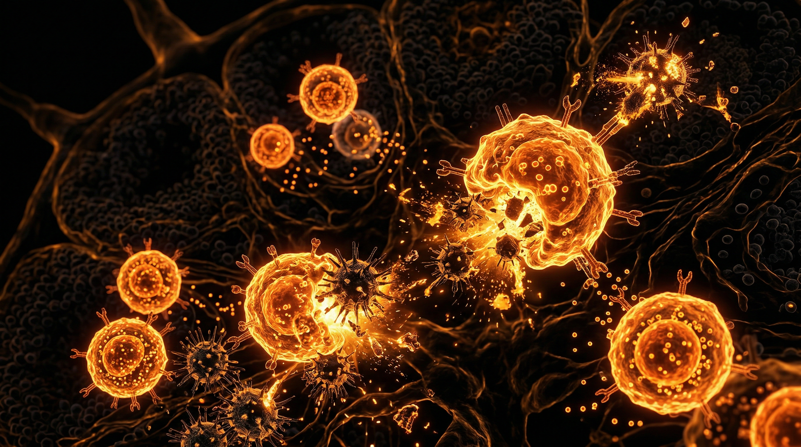 Scientific illustration for Lymph Nodes & Immunity