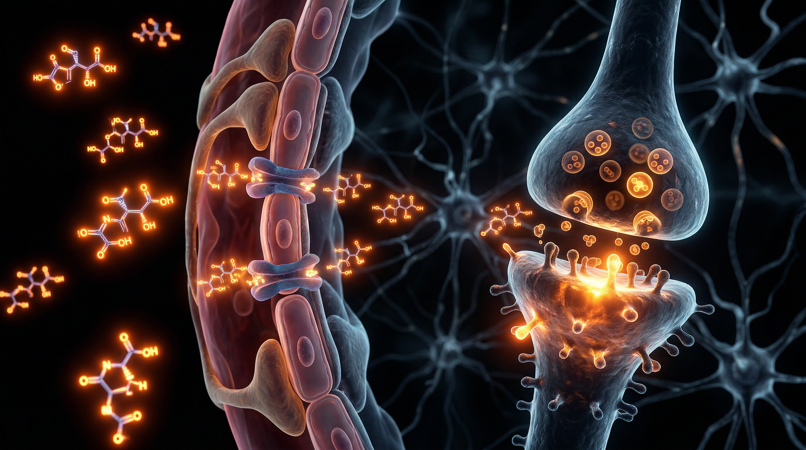 Scientific illustration for Magnesium L-Threonate: Crossing the Blood-Brain Barrier for Neuroplasticity