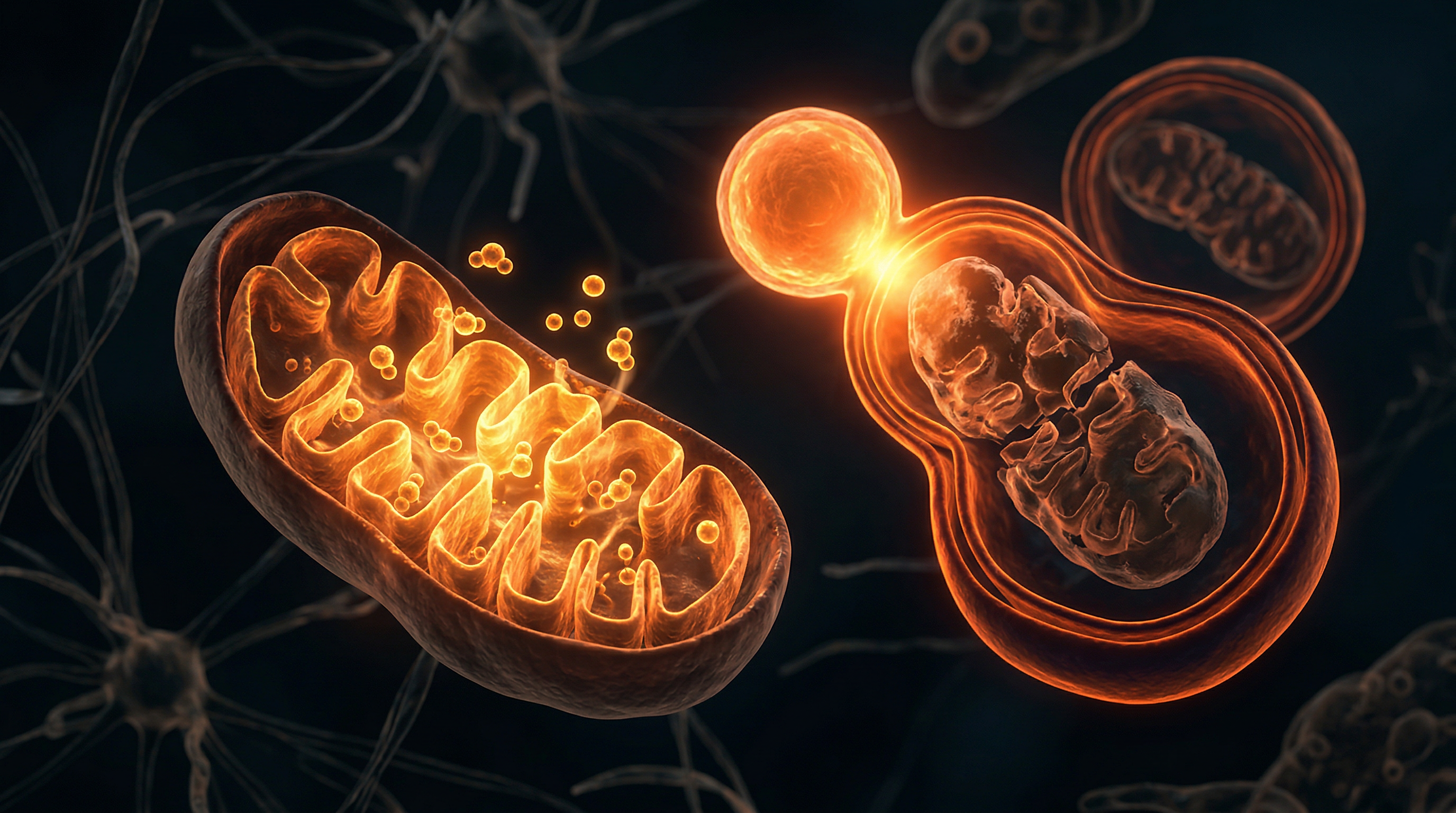 Scientific illustration for Mitophagy: The Essential Quality Control Process for Mitochondrial Health