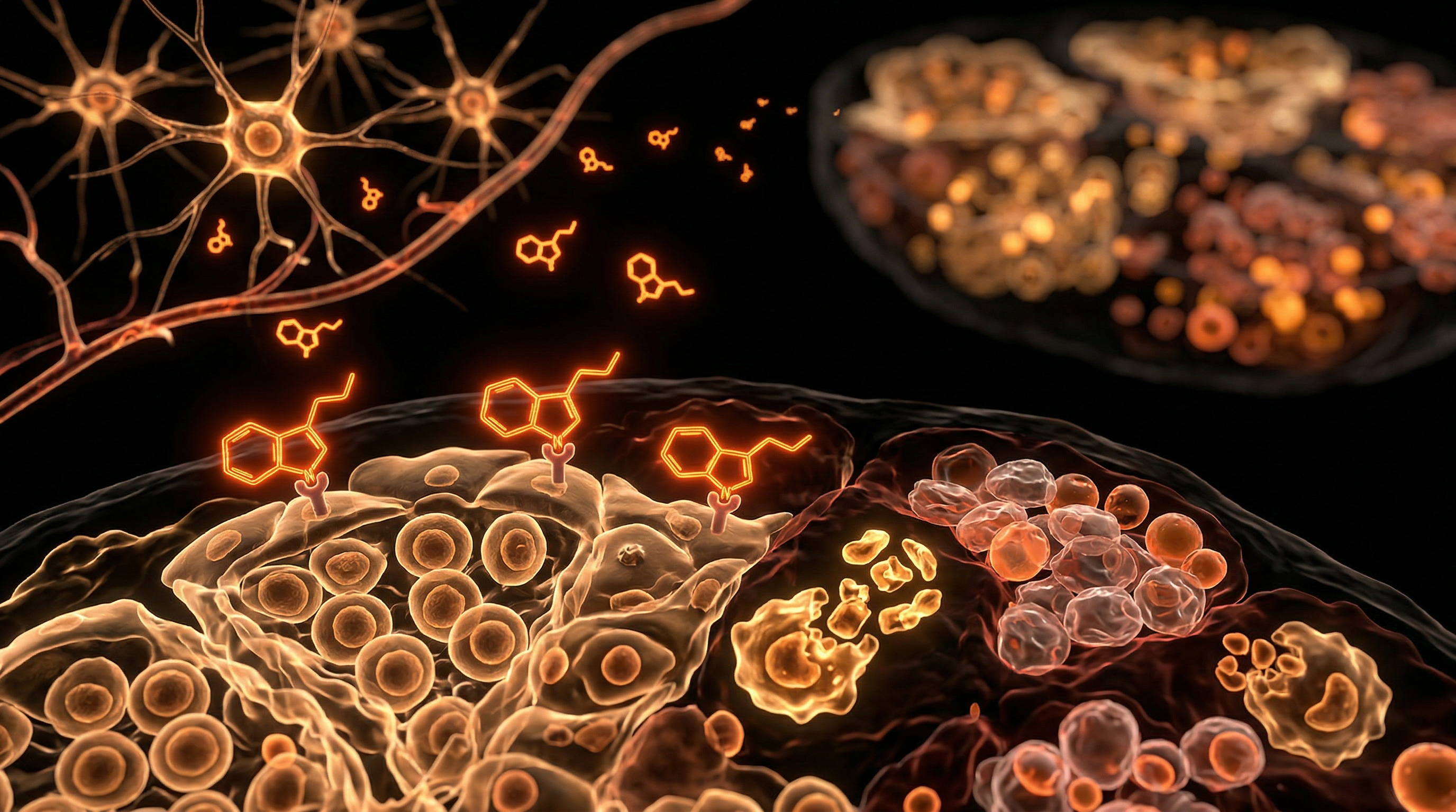 Scientific illustration for Melatonin and Immunity: Why Poor Sleep Patterns Age the Thymus