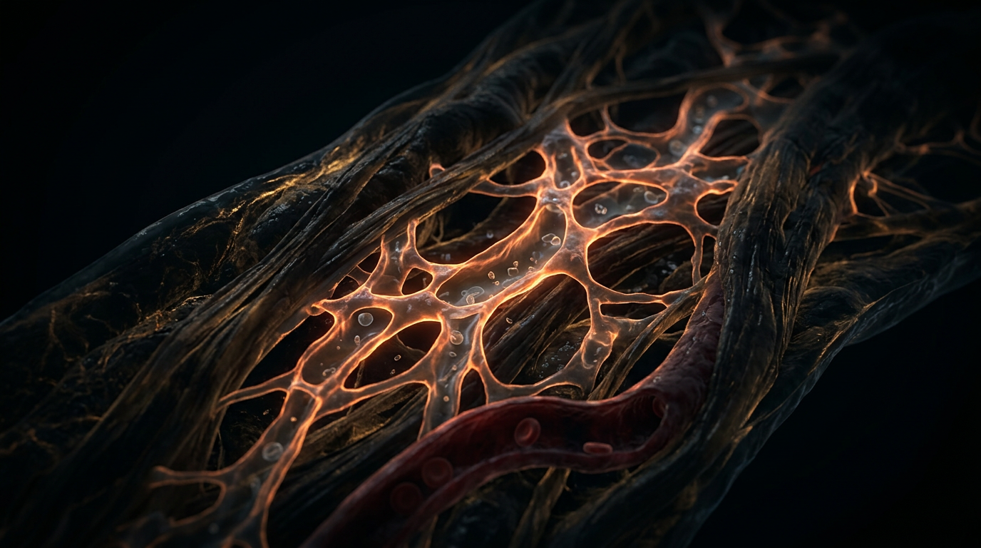 Scientific illustration for The Interstitium: Mapping the Body’s Invisible Fluid Highway