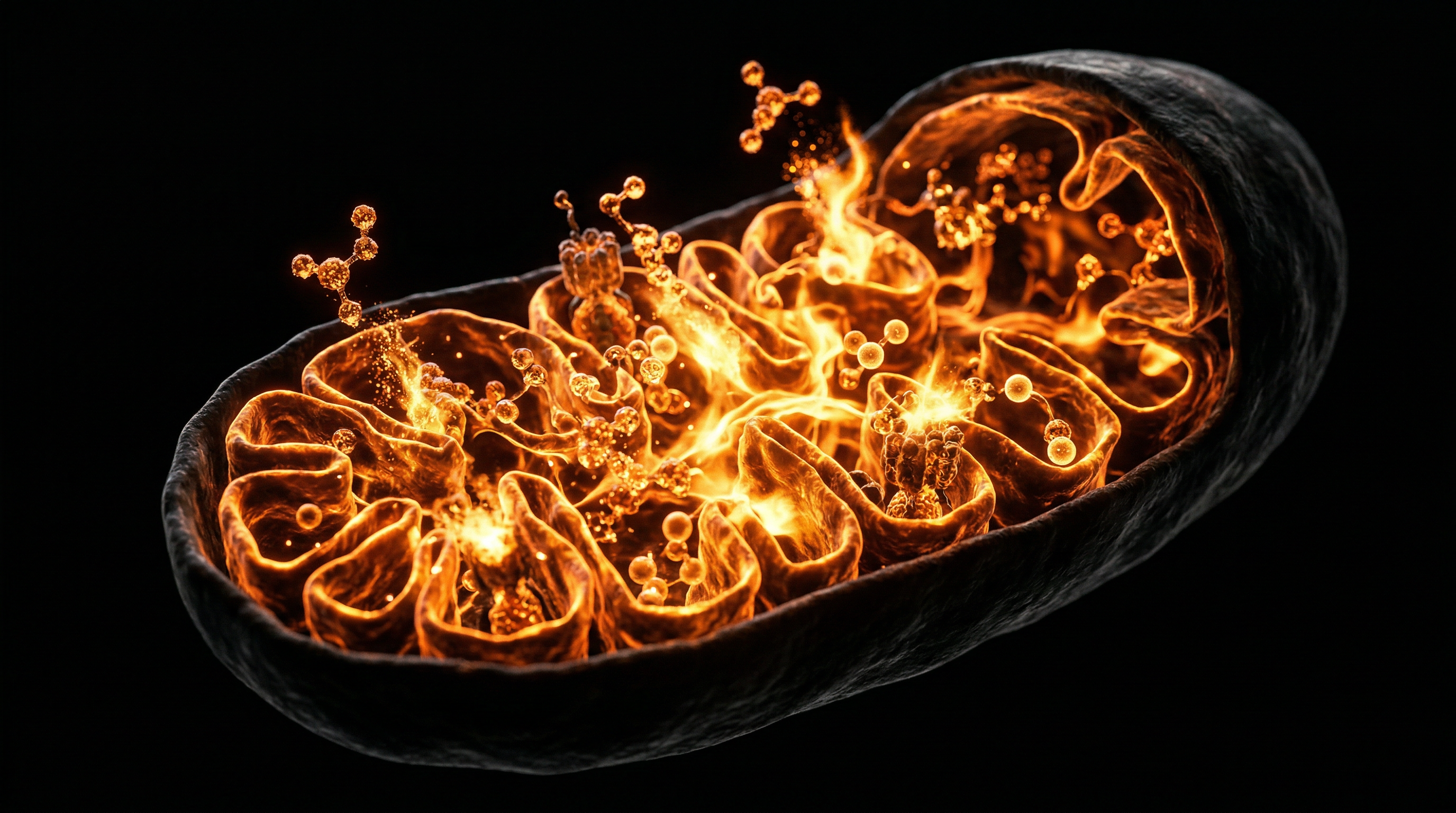 Scientific illustration for Reactive Oxygen Species: Balancing the Flames of Energy Production