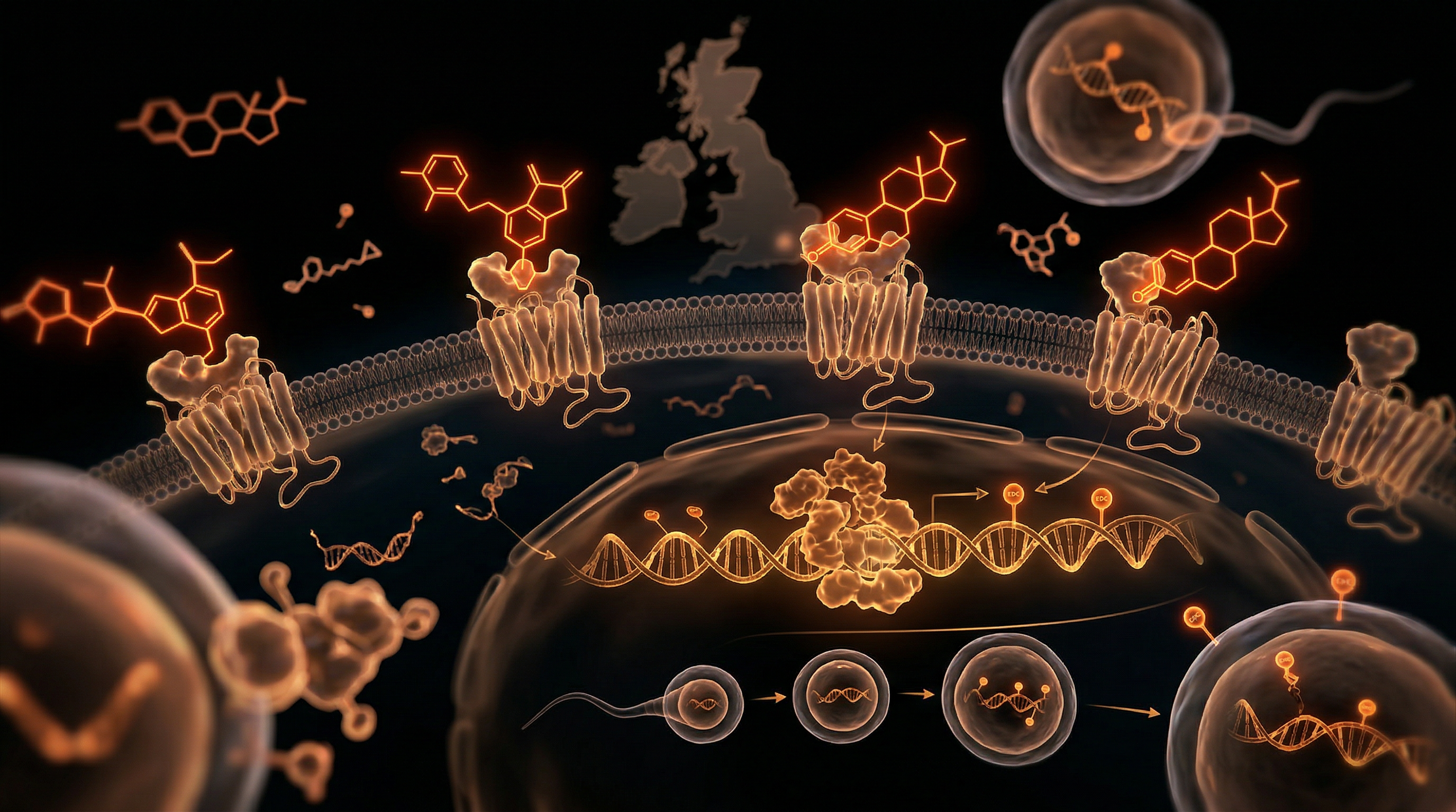 Scientific illustration for Endocrine Disruption: Threatening the British Germline