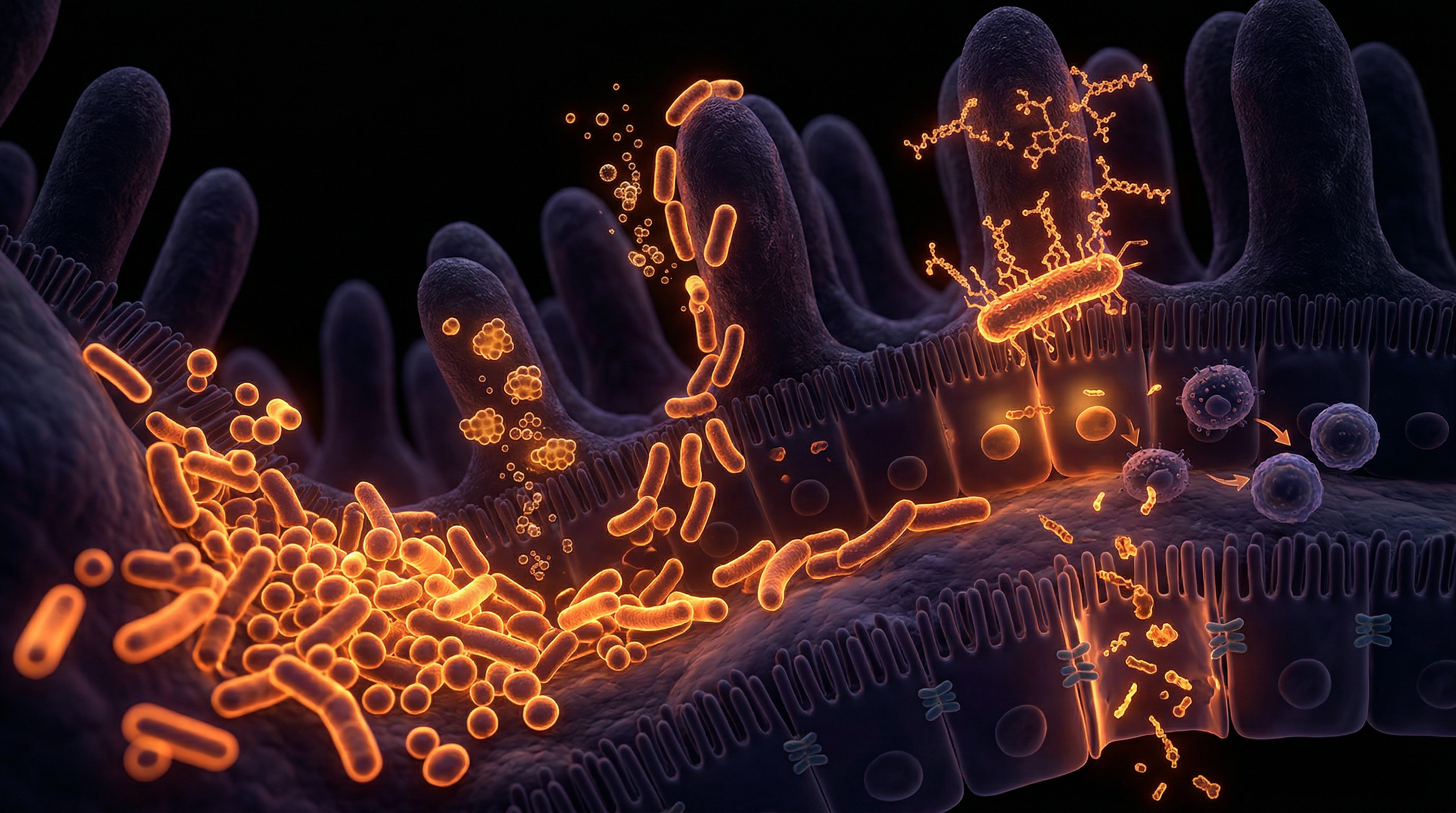 Scientific illustration for SIBO: The Hidden Cause of Irritable Bowel Syndrome