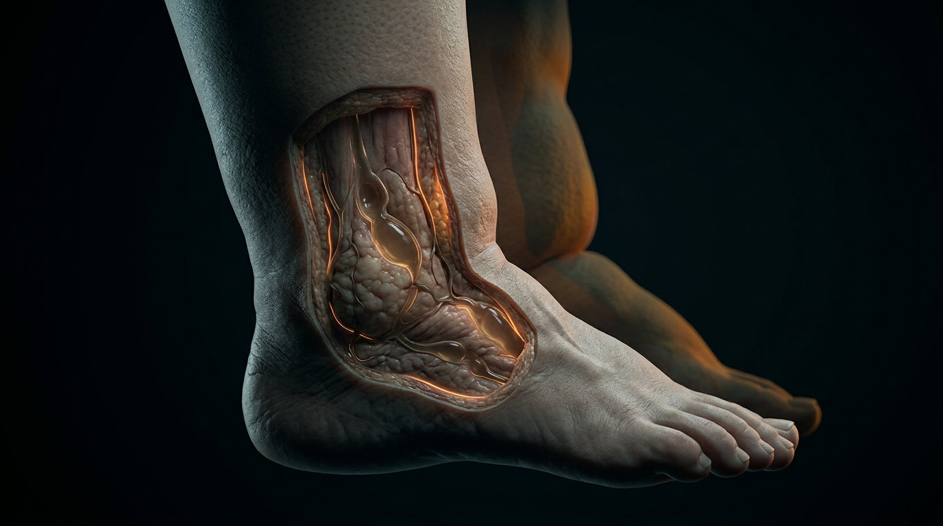 Scientific illustration for Psychosocial Dysmorphia: The Hidden Mental Health Crisis in Chronic Oedema