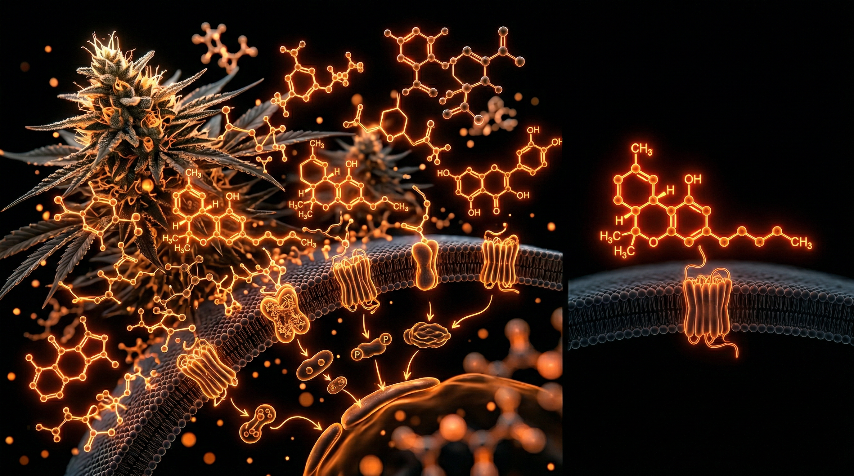 Scientific illustration for Botanical Synergism: The Entourage Effect vs Isolated Synthetics