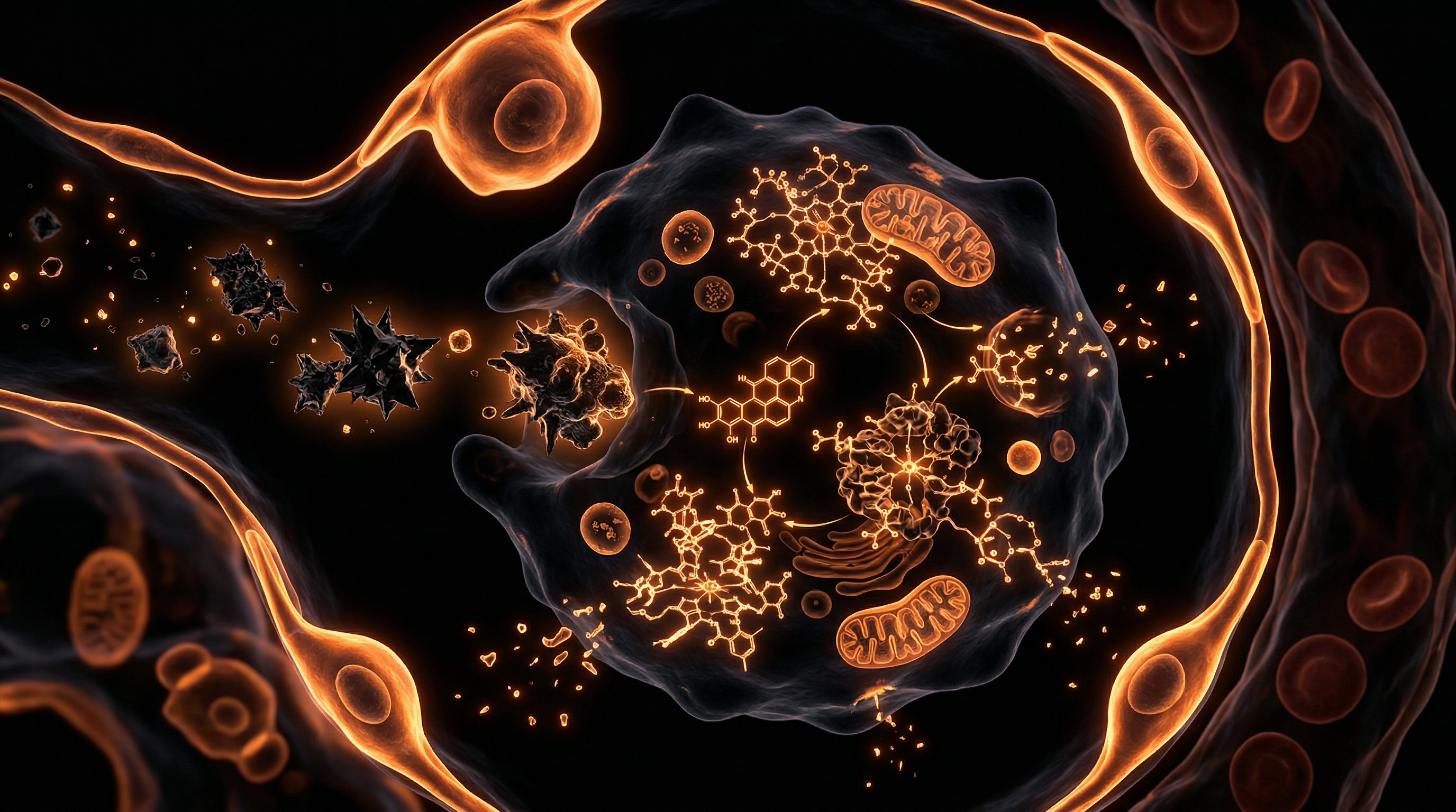 Scientific illustration for Urban Air Quality: Pulmonary Biotransformation of Particulates