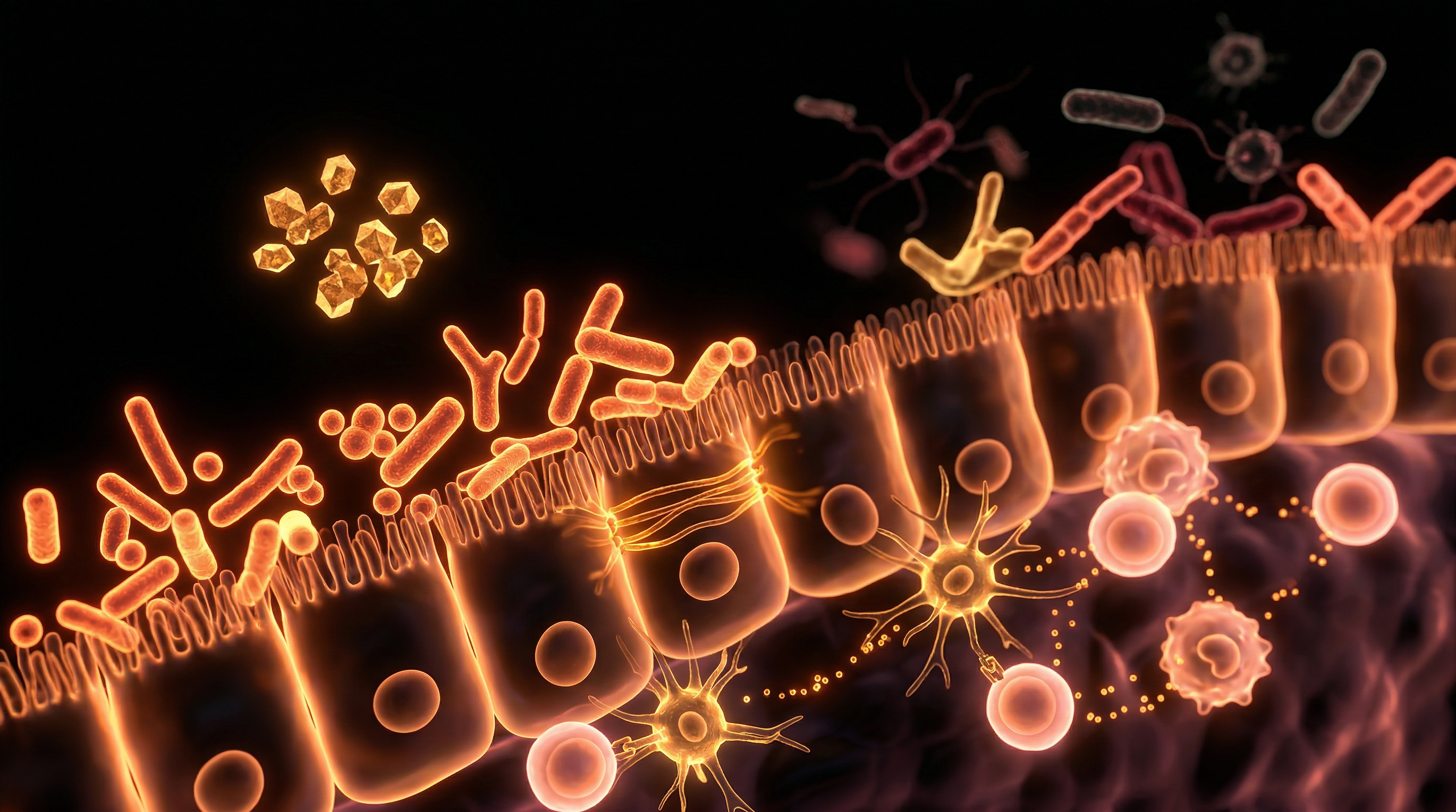 Scientific illustration for Microbiome-Mediated Immunity: The Fermented Shield