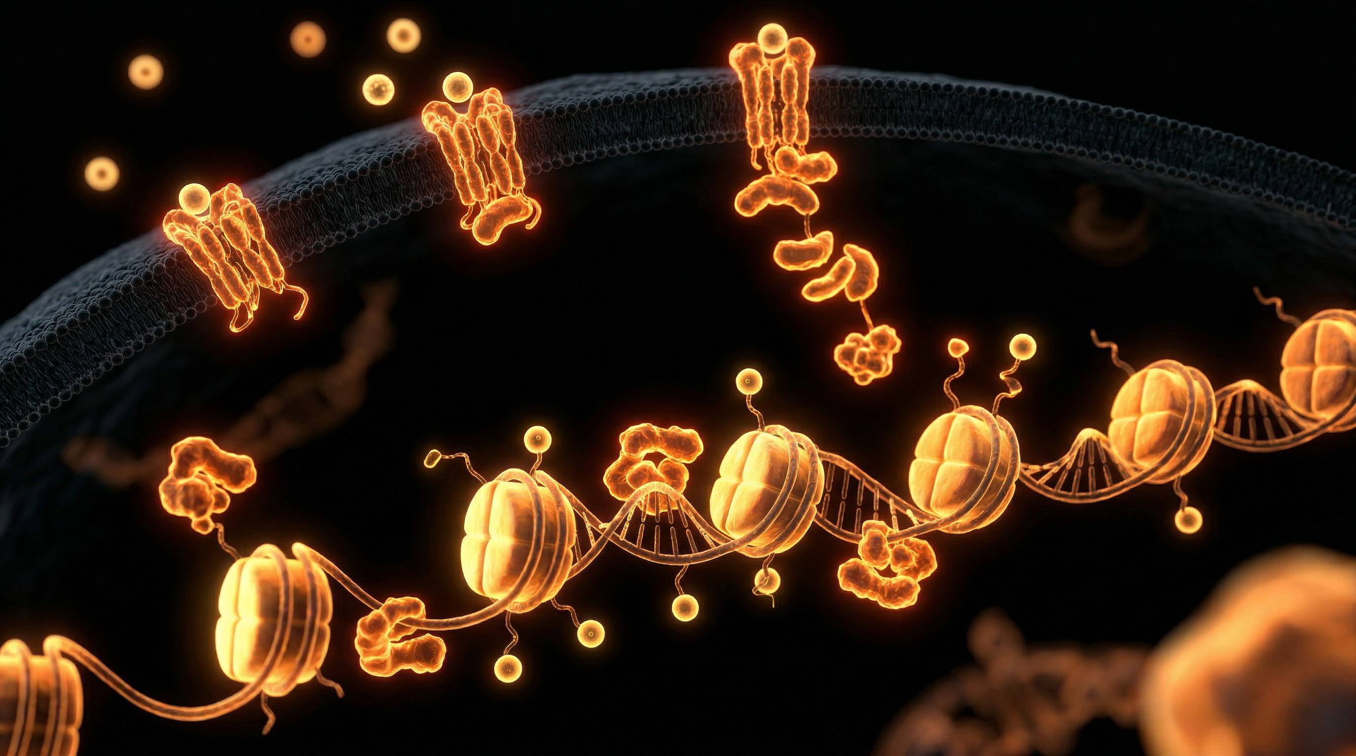 Scientific illustration for Epigenetics: How Your Environment Reprograms Your Genes