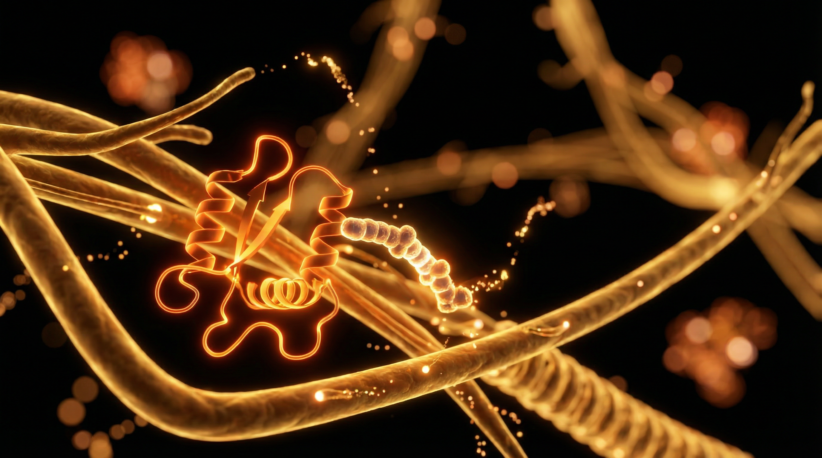 Scientific illustration for Thymosin Beta-4 and TB-500: Accelerating Tissue Regeneration Through Actin Regulation