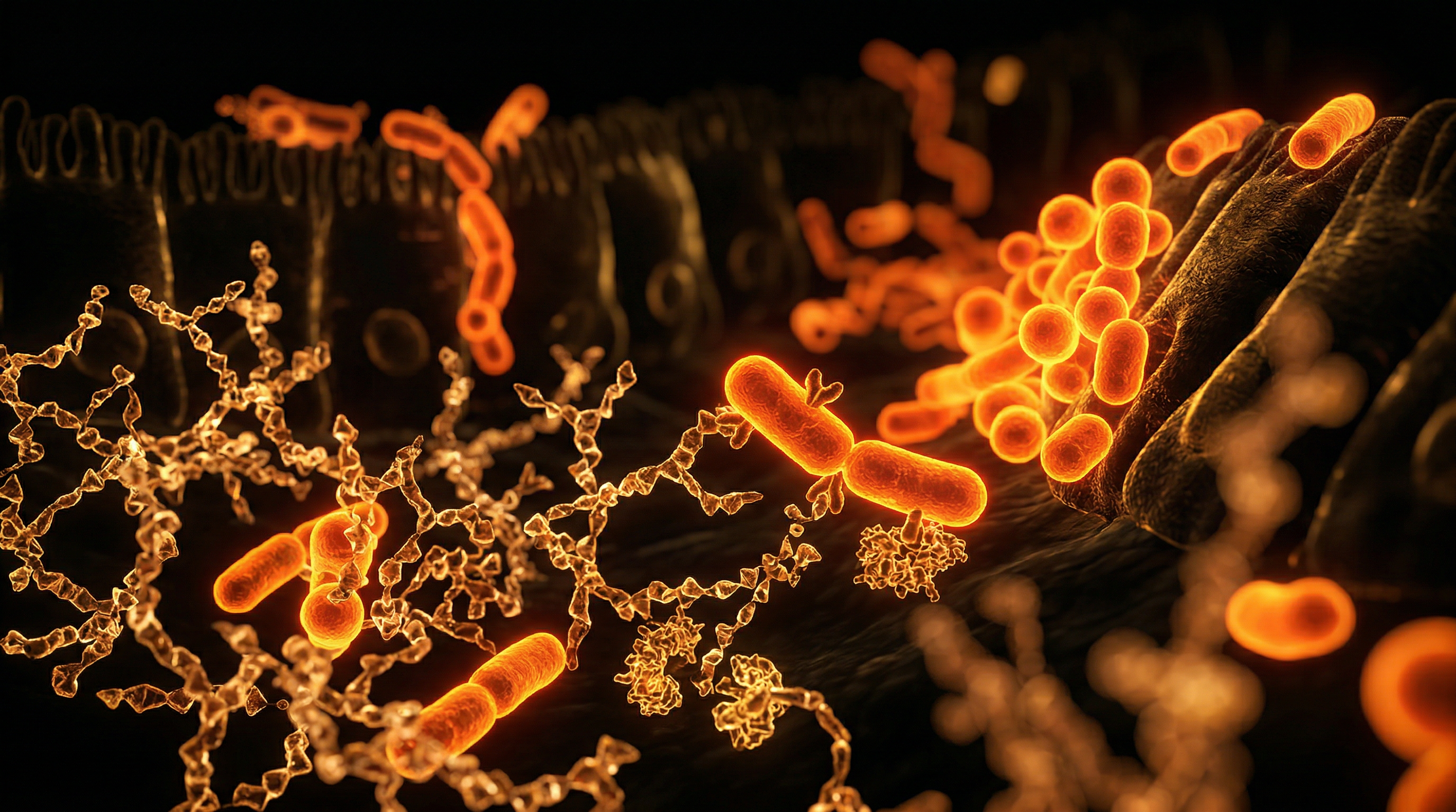 Scientific illustration for Prebiotic Priming: Maximizing Fermented Food Colonization