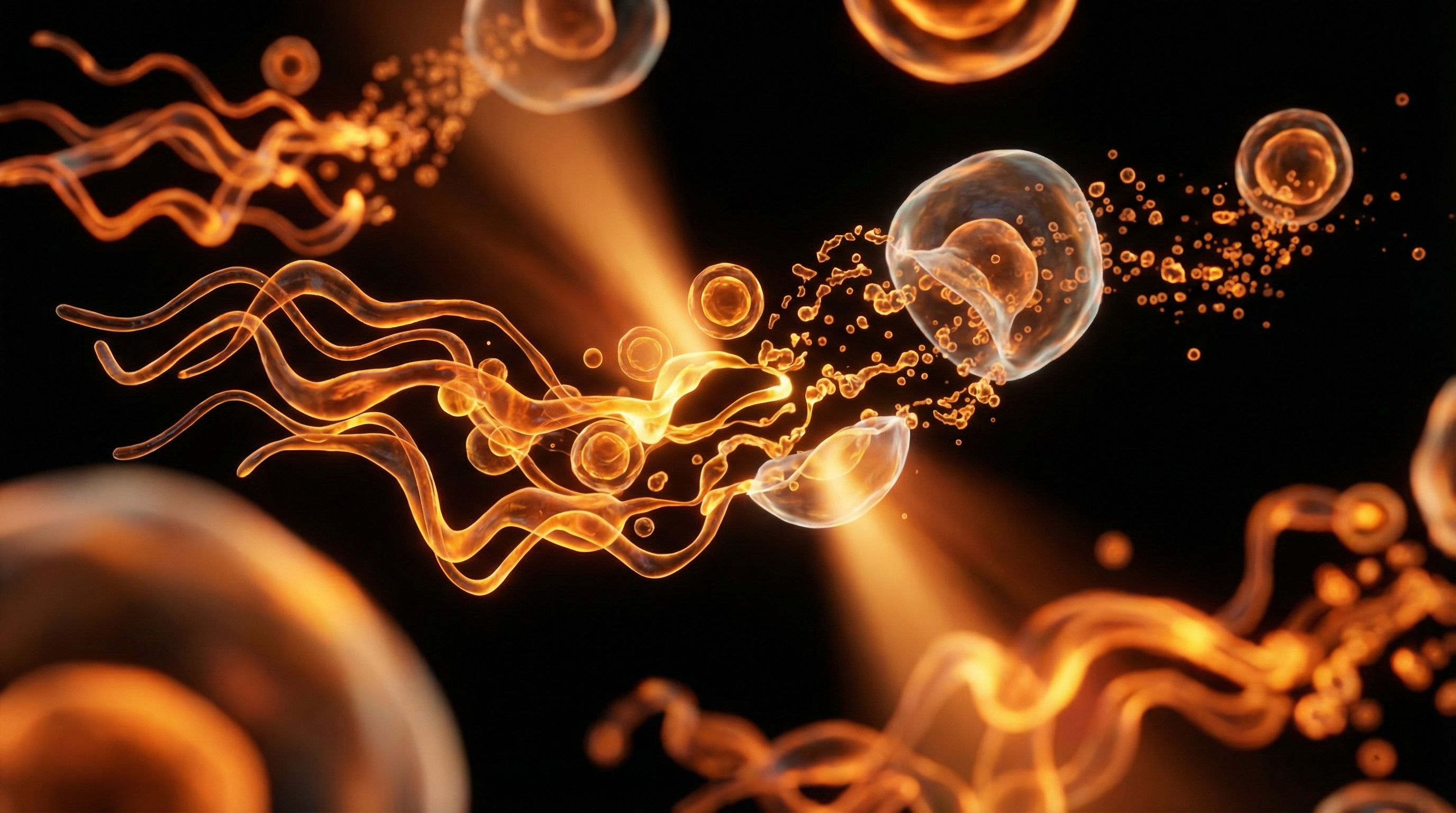 Scientific illustration for Pleomorphism and the Fluid Nature of Exosomal Science