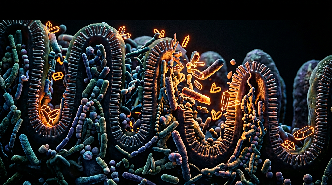 Scientific illustration for Beyond the Plant Kingdom: The Glyphosate-Microbiome Interface