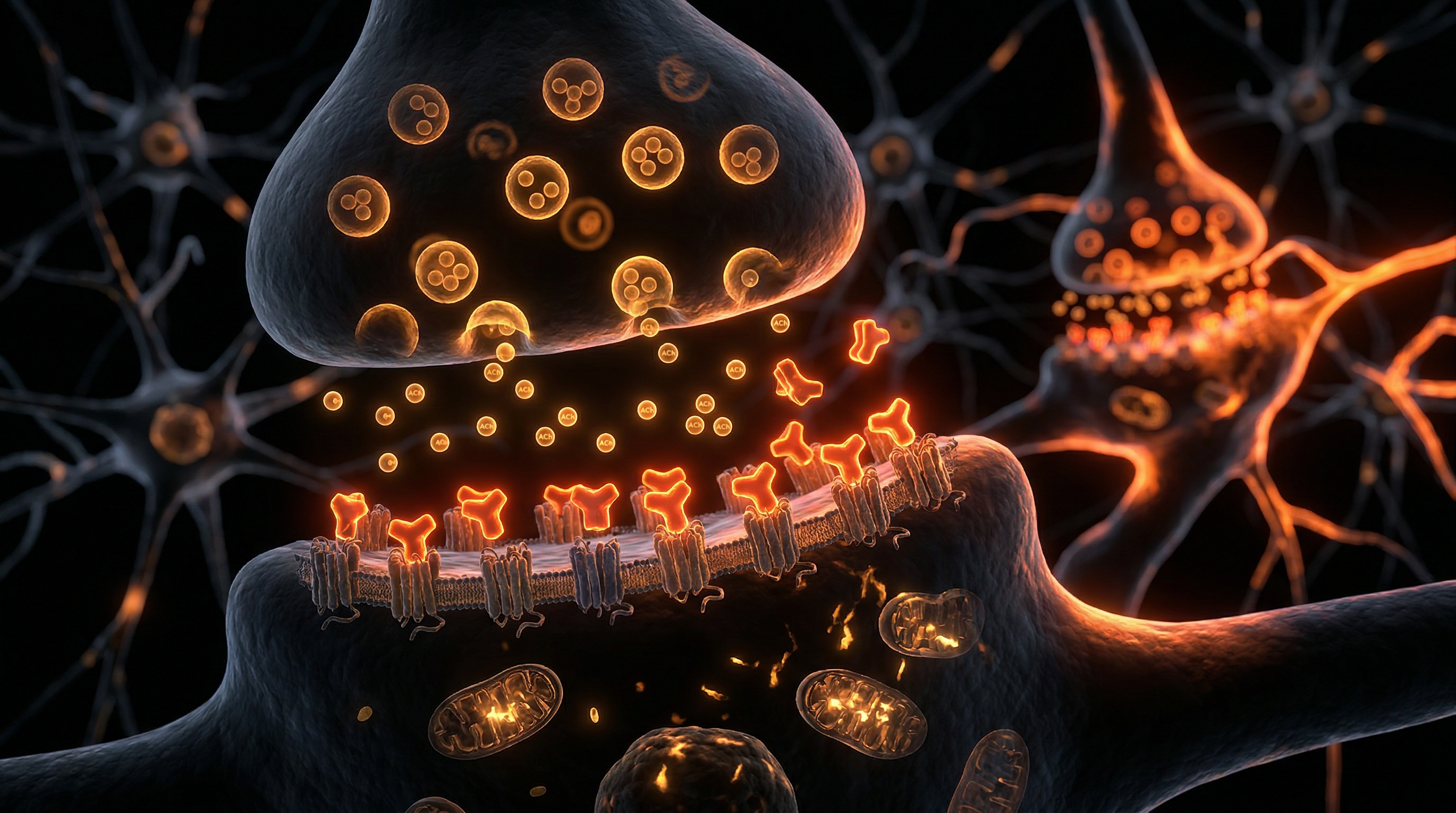 Scientific illustration for Anticholinergic Burden: The Cumulative Risk to Neural Homeostasis and Memory