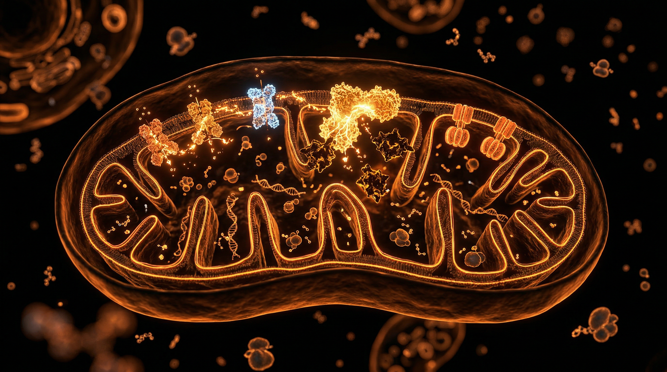 Scientific illustration for Mitochondrial Anatomy and Pesticide Interference