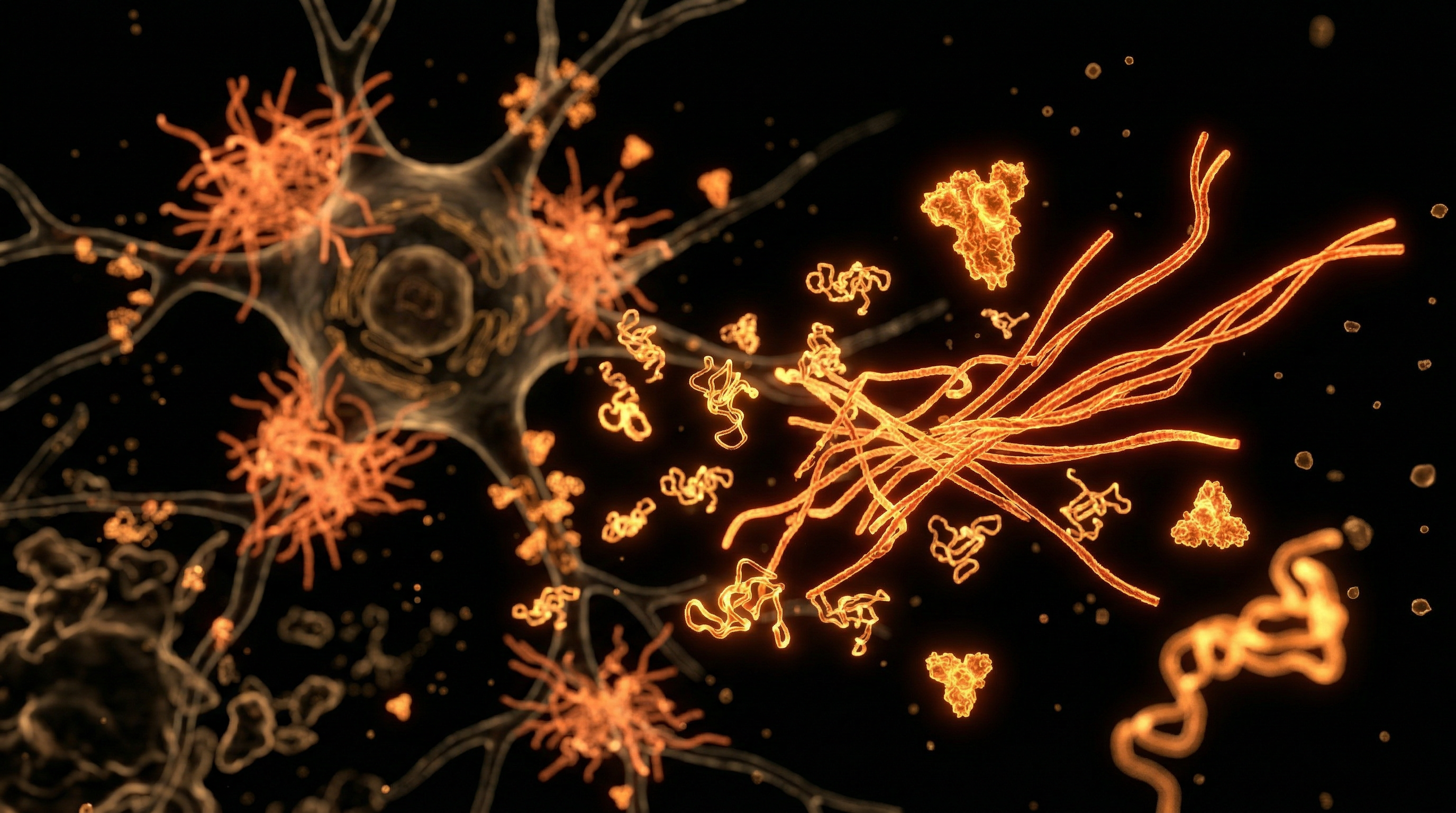 Scientific illustration for Amyloidogenesis and Neurodegeneration: The Long-Term Risks of Spike Exposure