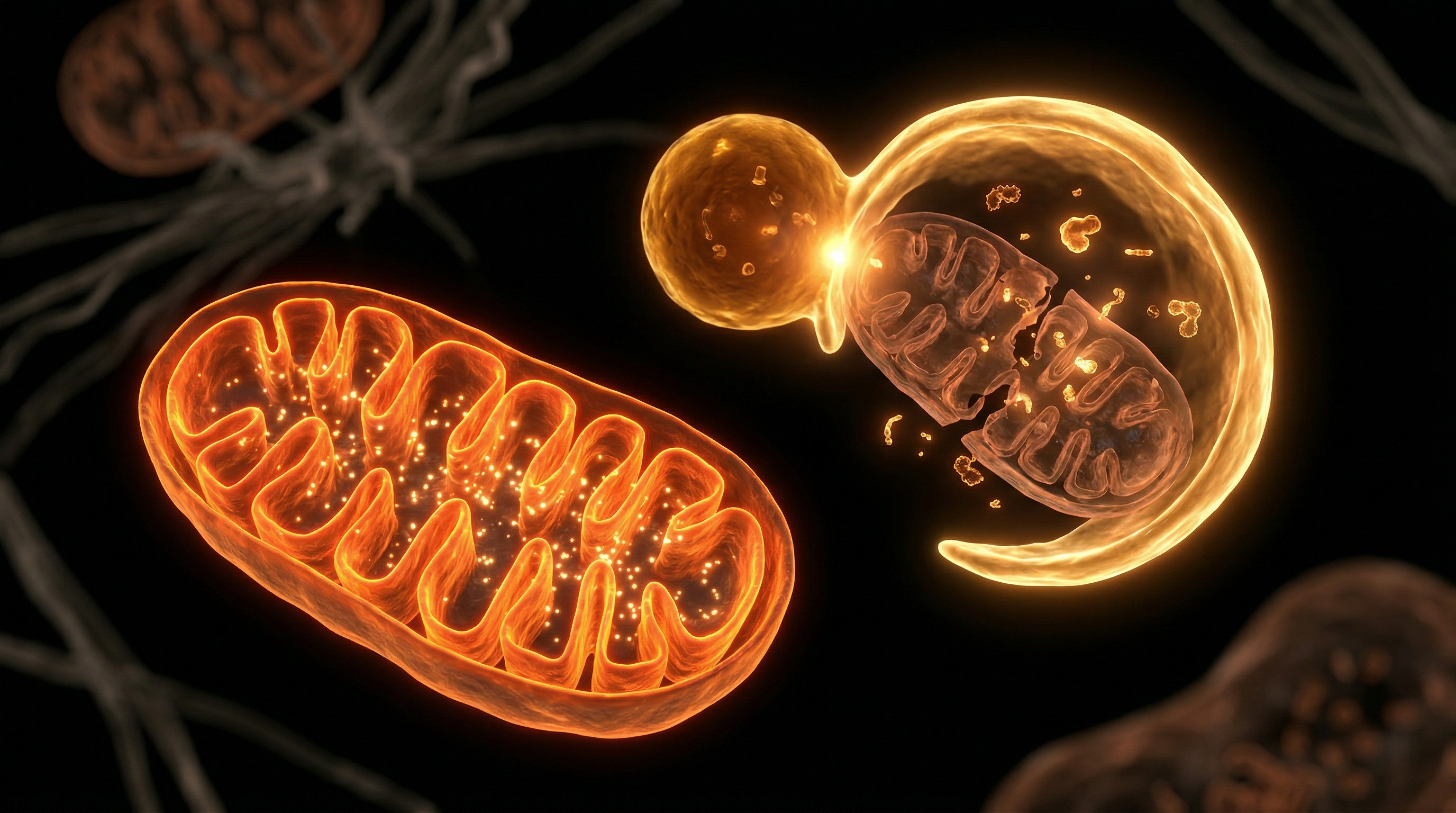 Scientific illustration for Mitophagy: Why Cellular Recycling is the Secret to Longevity