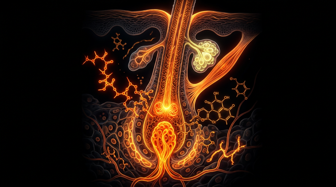 Scientific illustration for Toxic Haircare Ingredients: The Hidden Dangers of Sulphates, Parabens, and Silicones