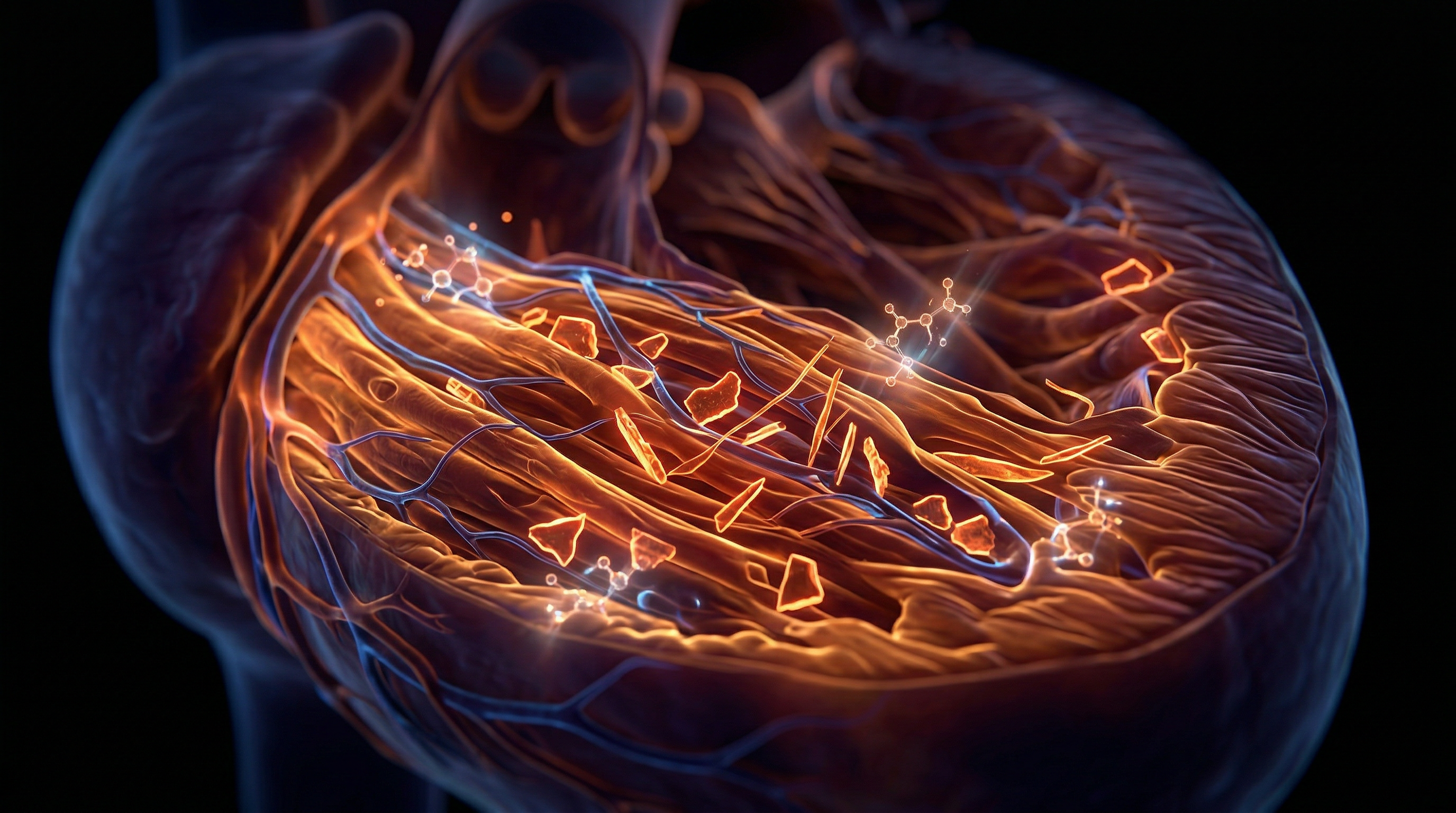 Scientific illustration for Microplastic Infiltration of the Human Myocardium