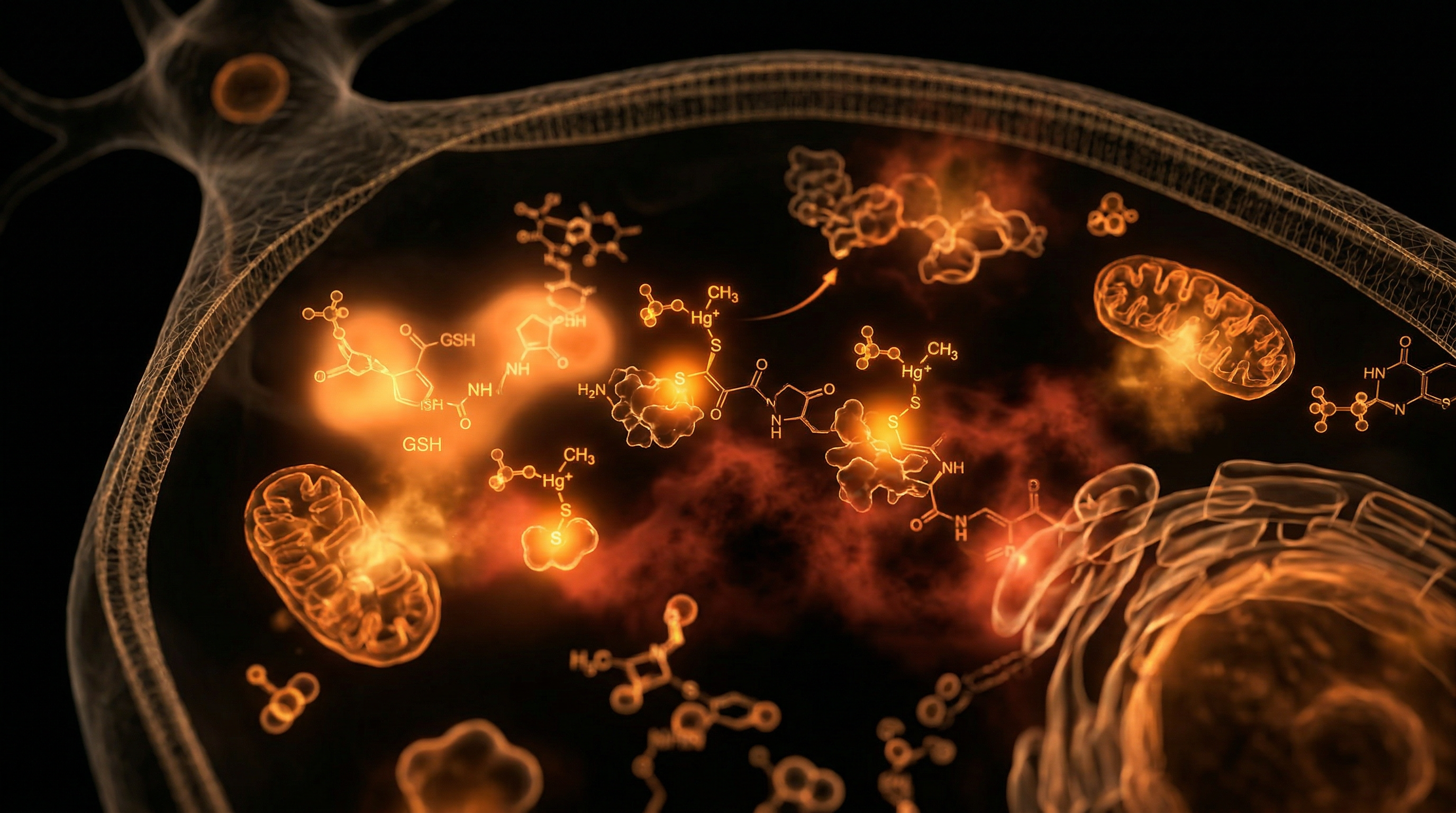 Scientific illustration for Thimerosal Re-examined: Ethylmercury's Impact on Cellular Redox Status