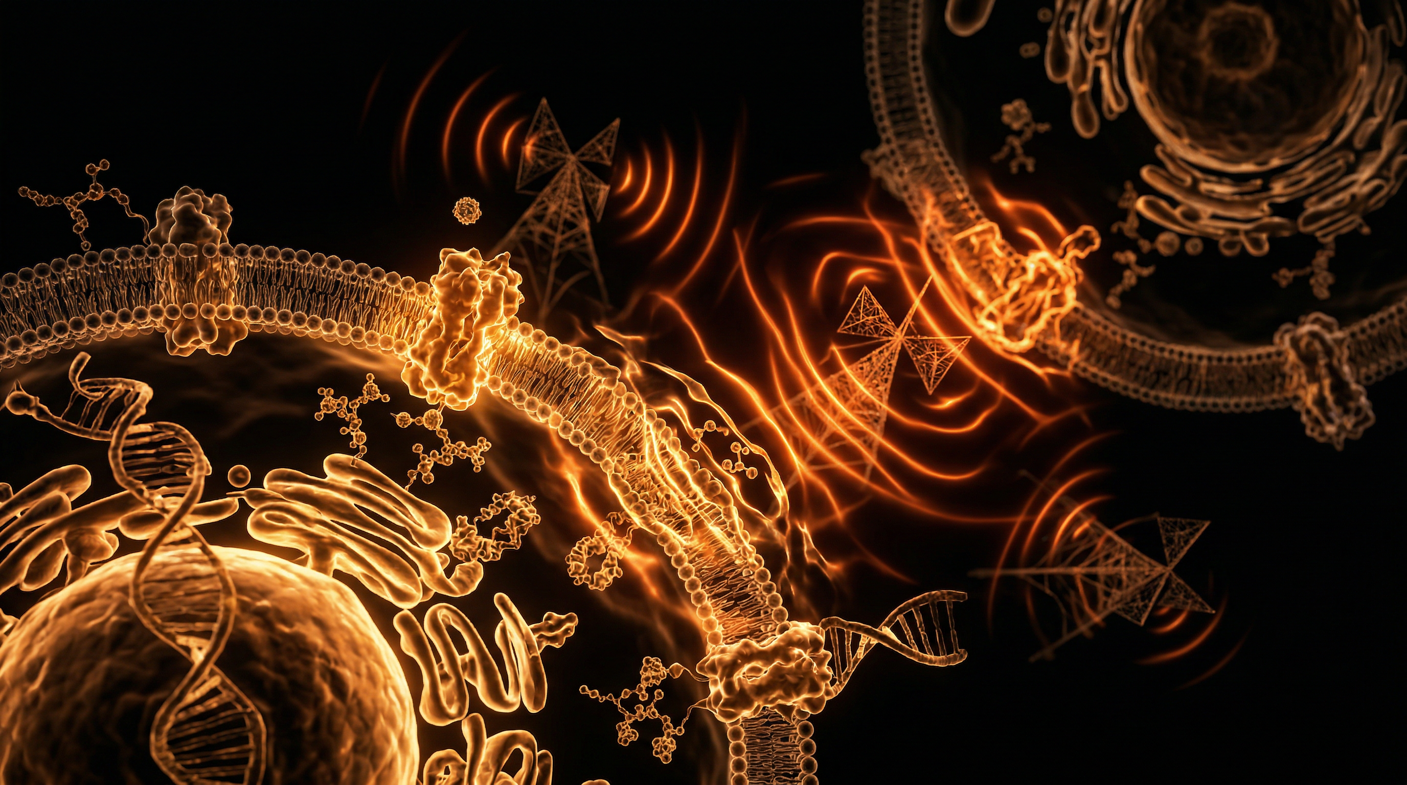 Scientific illustration for Invisible Radiance: The Biological Disruption of 5G Infrastructure in UK Urban Hubs