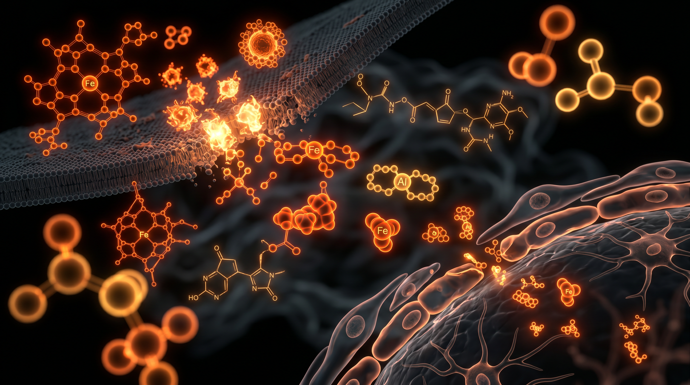 Scientific illustration for The Aluminum-Iron Axis: Evaluating Pro-oxidant Stress and Blood-Brain Barrier Compromise in Mineral Biogeochemistry
