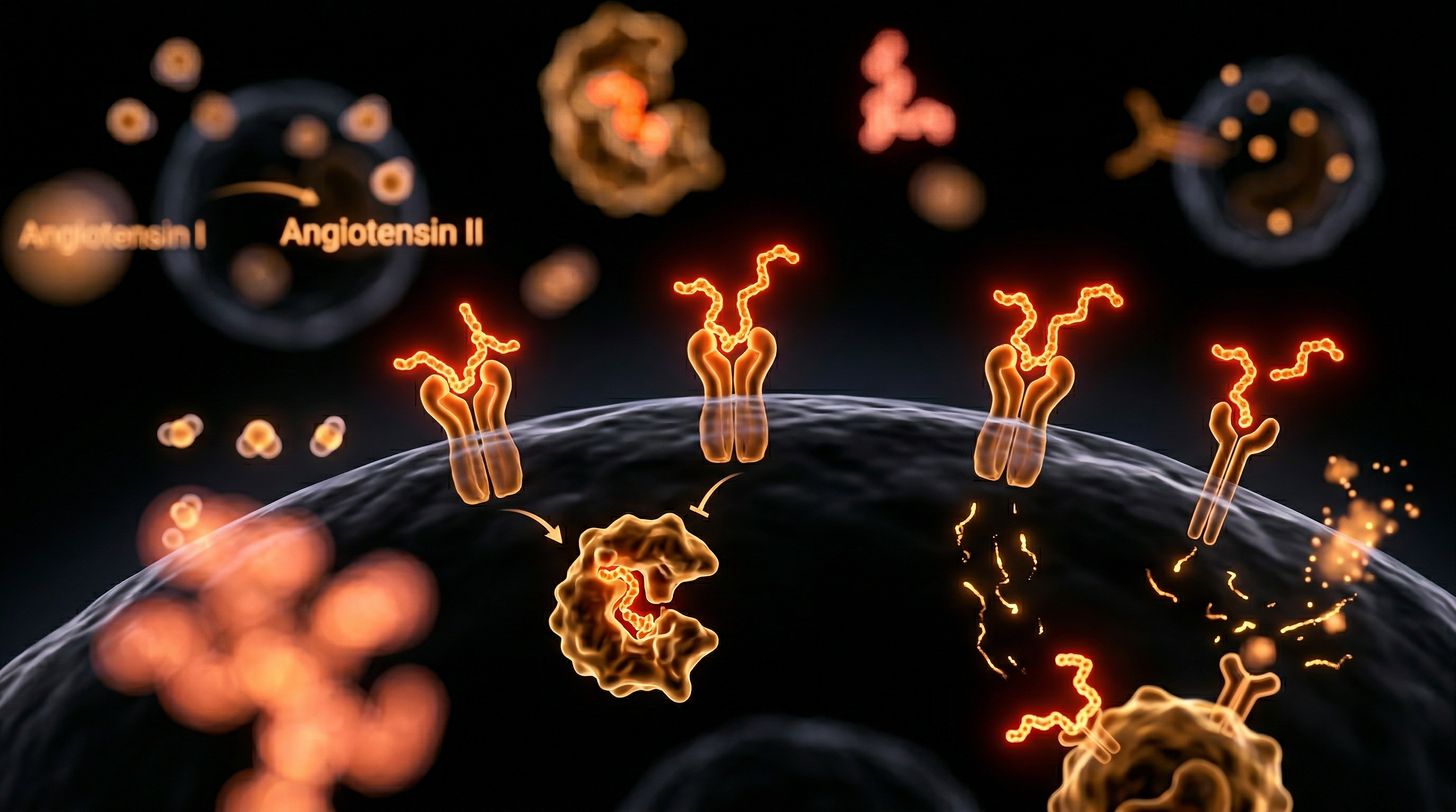 Scientific illustration for Kefir’s Bioactive Peptides: Cardioprotection Mechanisms