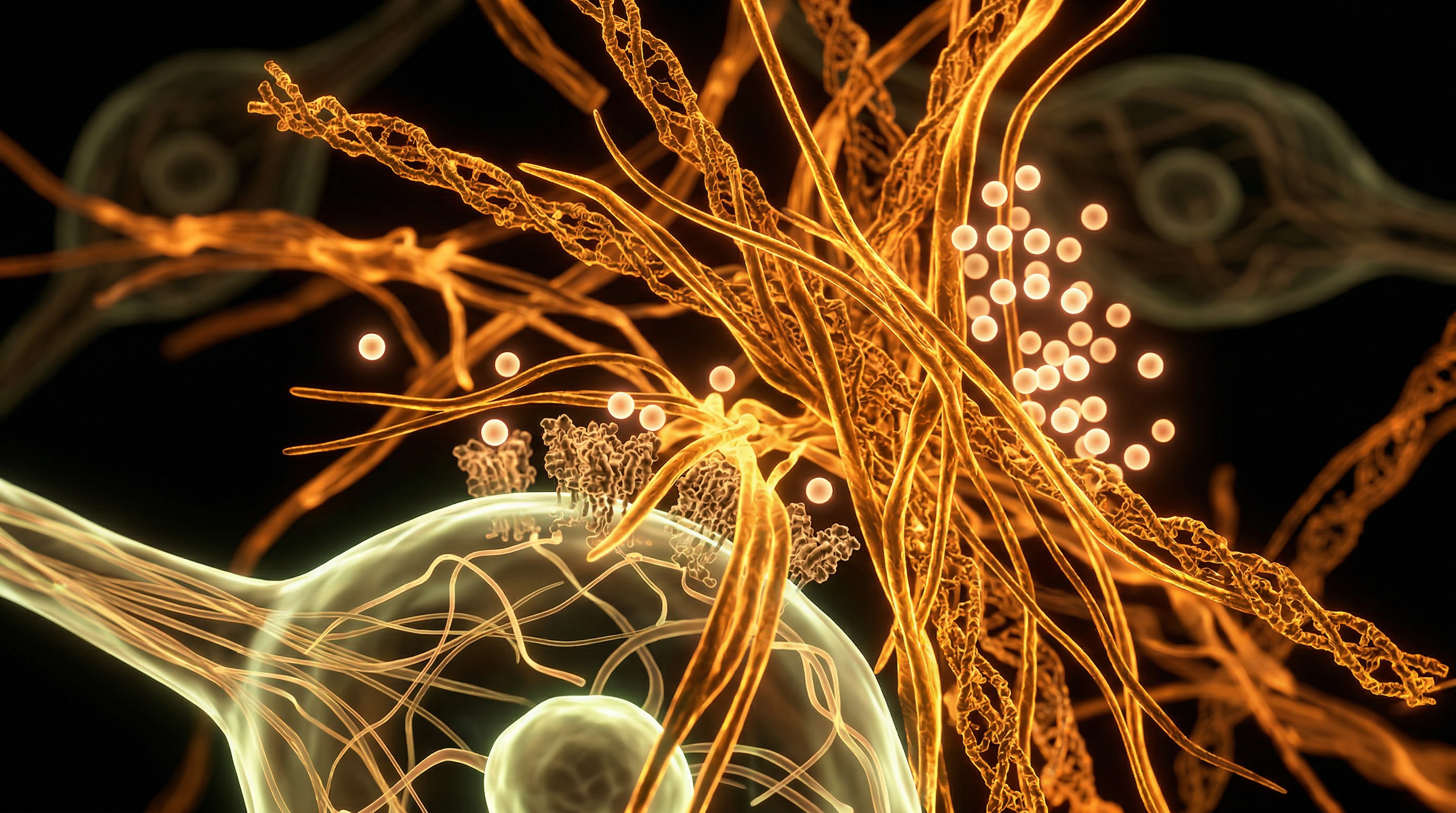Scientific illustration for Scar Tissue Bio-Interference