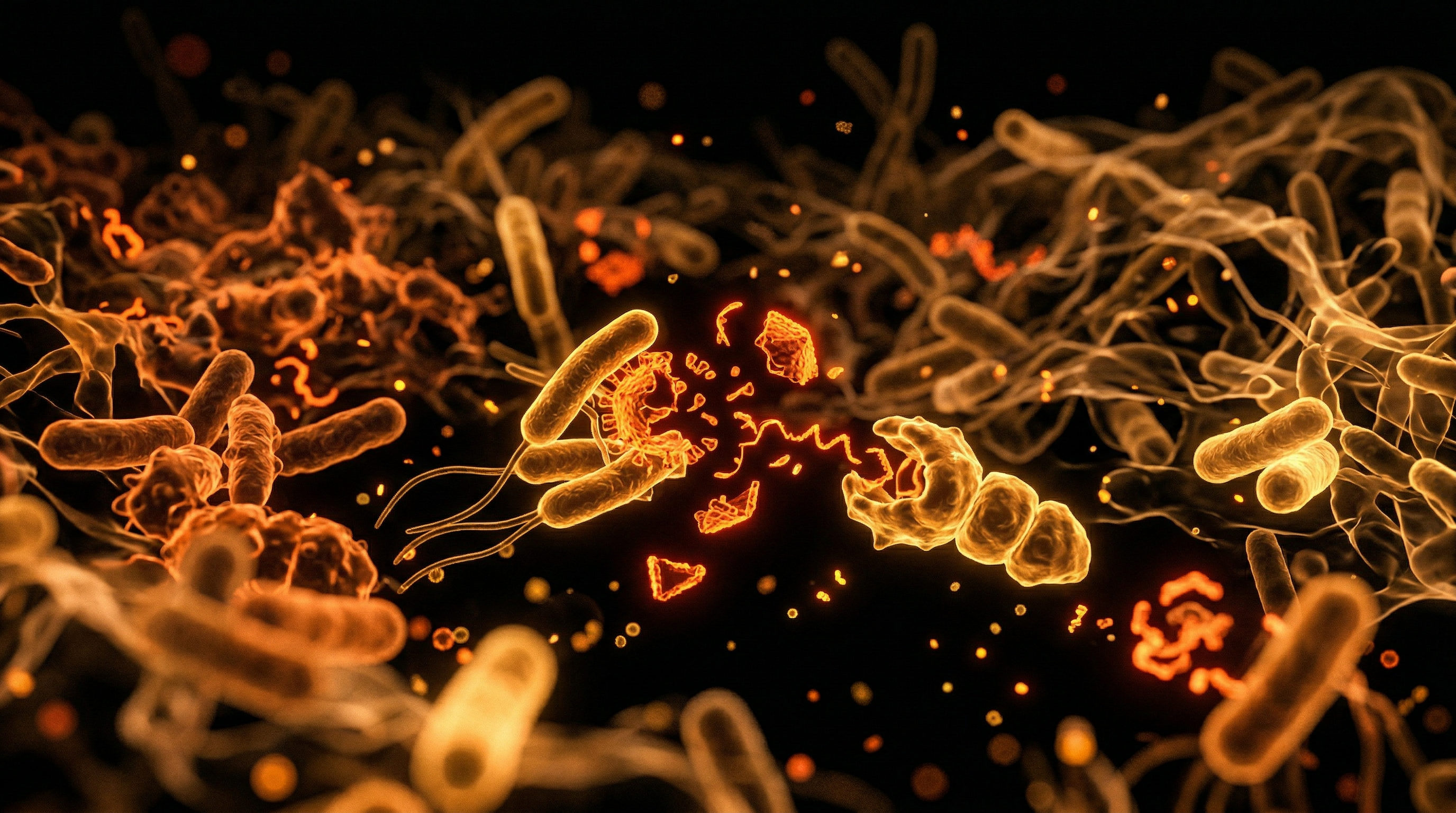 Scientific illustration for Gut Dysbiosis: The Role of the Microbiome in Clearing Viral Residue