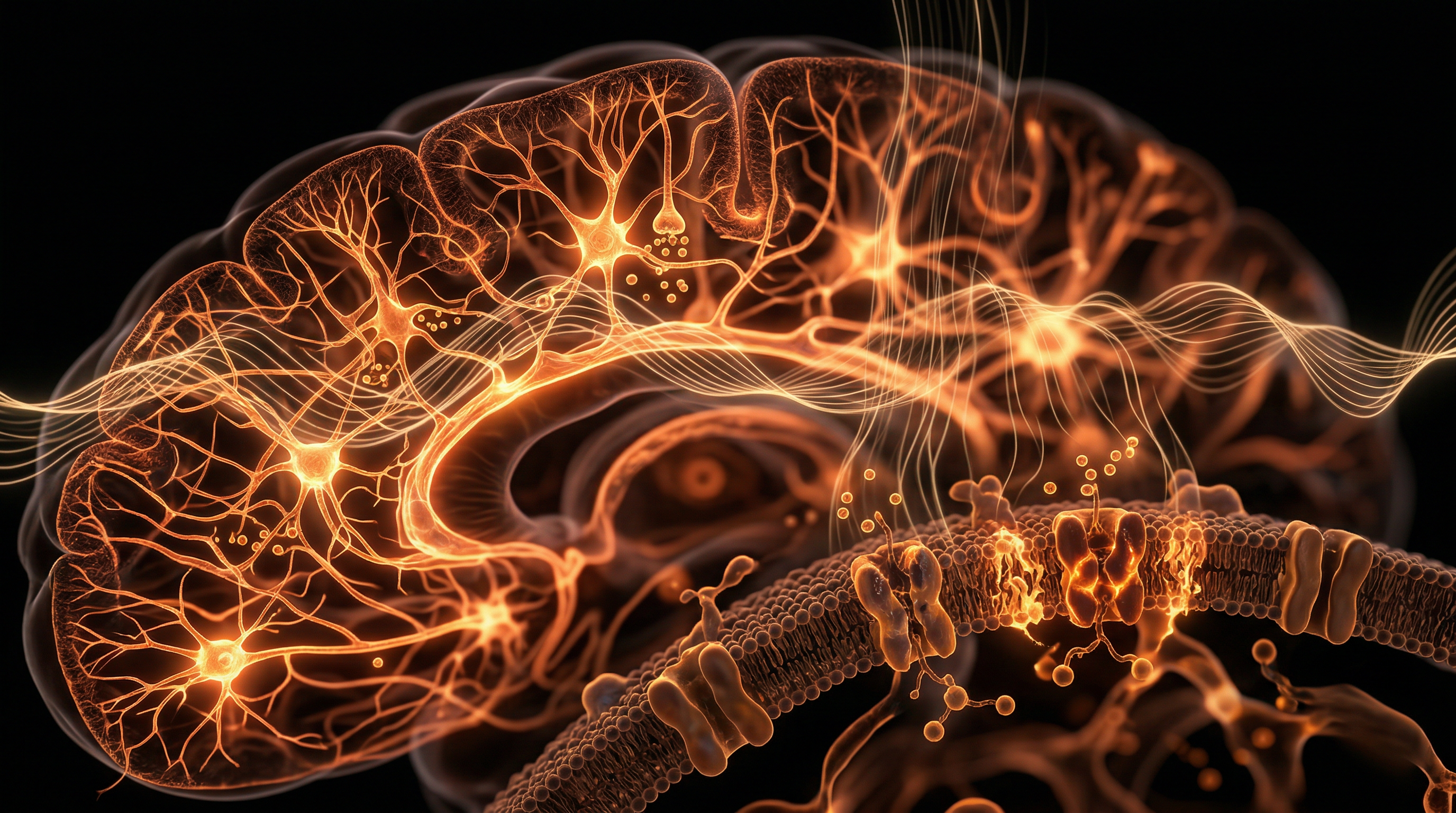 Scientific illustration for EMF Radiation: The Non-Thermal Threat to Your Brain