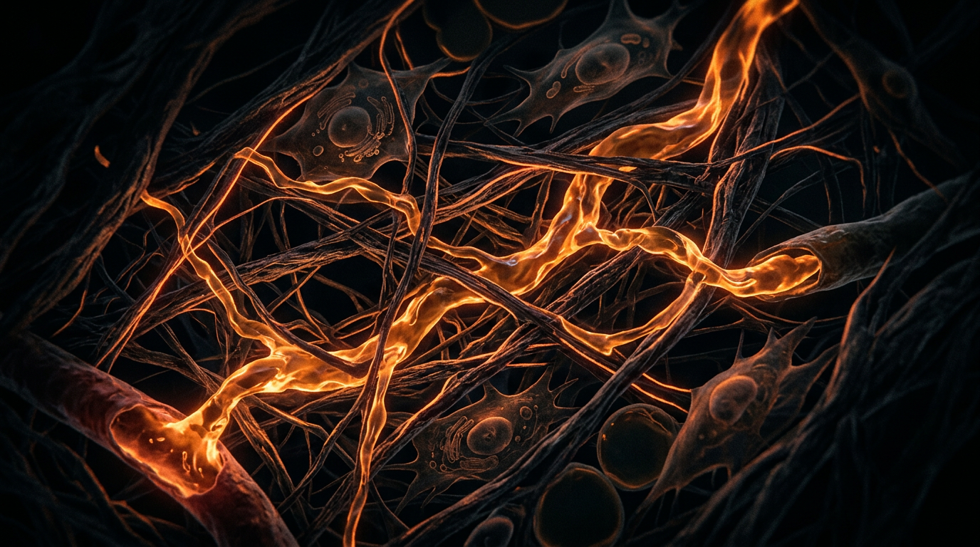 Scientific illustration for The Hidden Ocean: The Interstitium and the Physiology of Fluid Dynamics