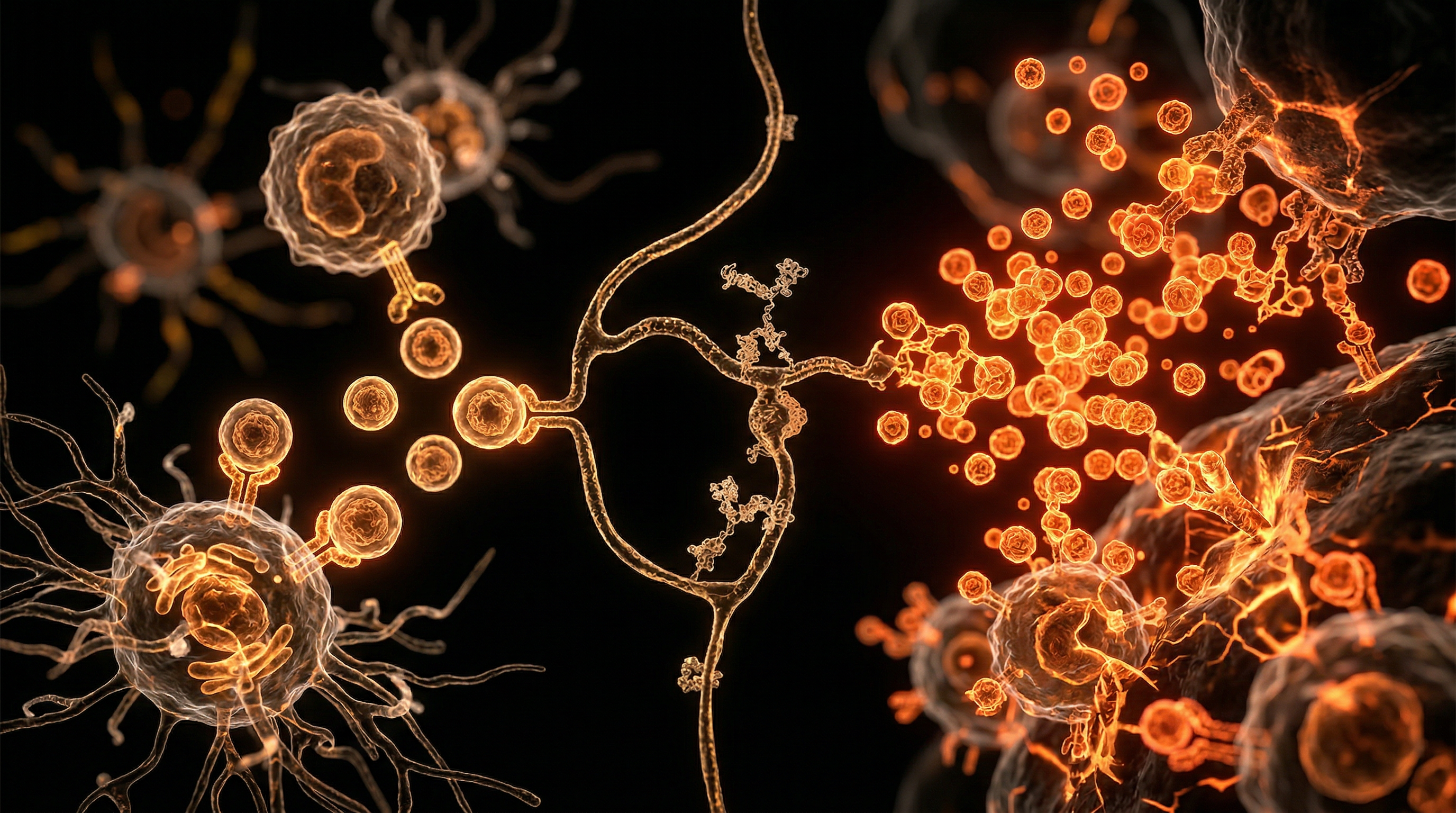 Scientific illustration for Cytokine Regulation: Understanding the Fine Line Between Defense and Overdrive