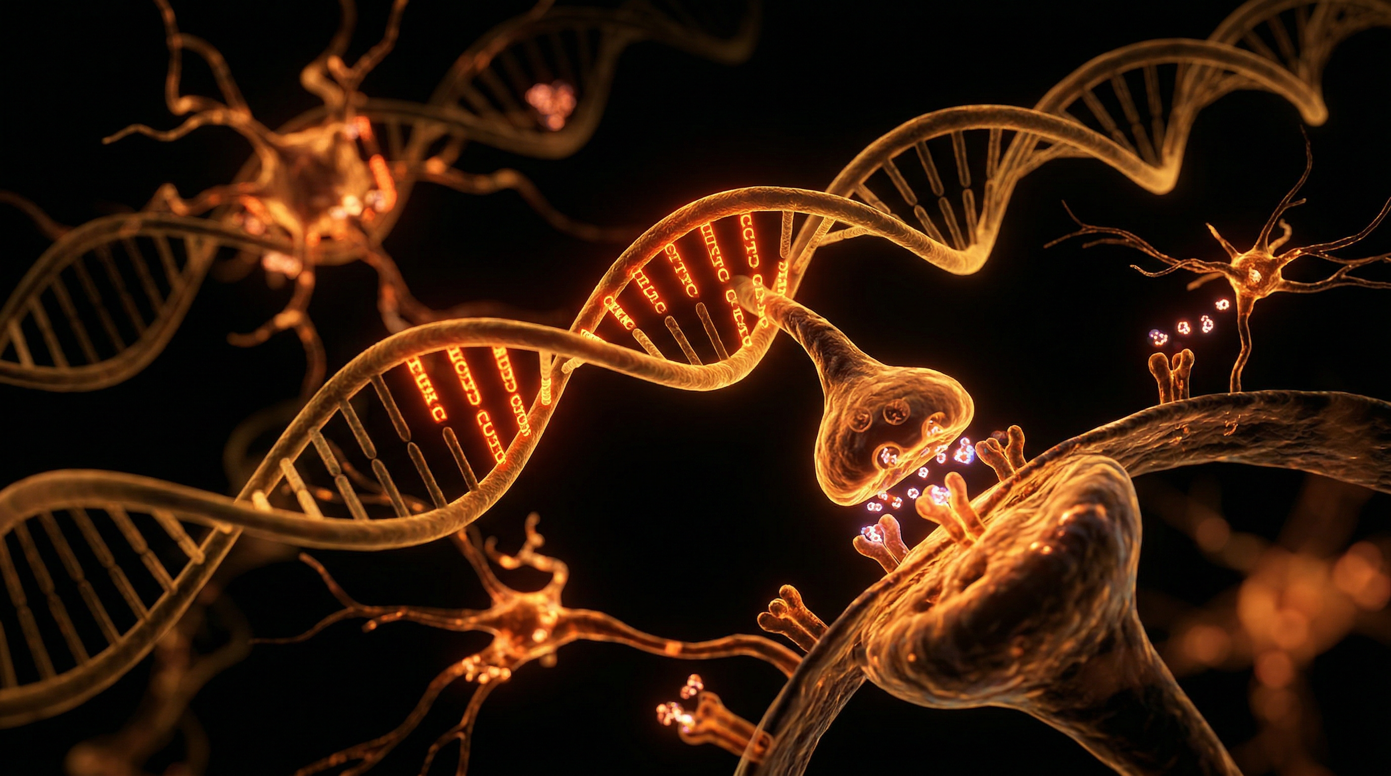 Scientific illustration for Genetic Predisposition to UK Social Stress