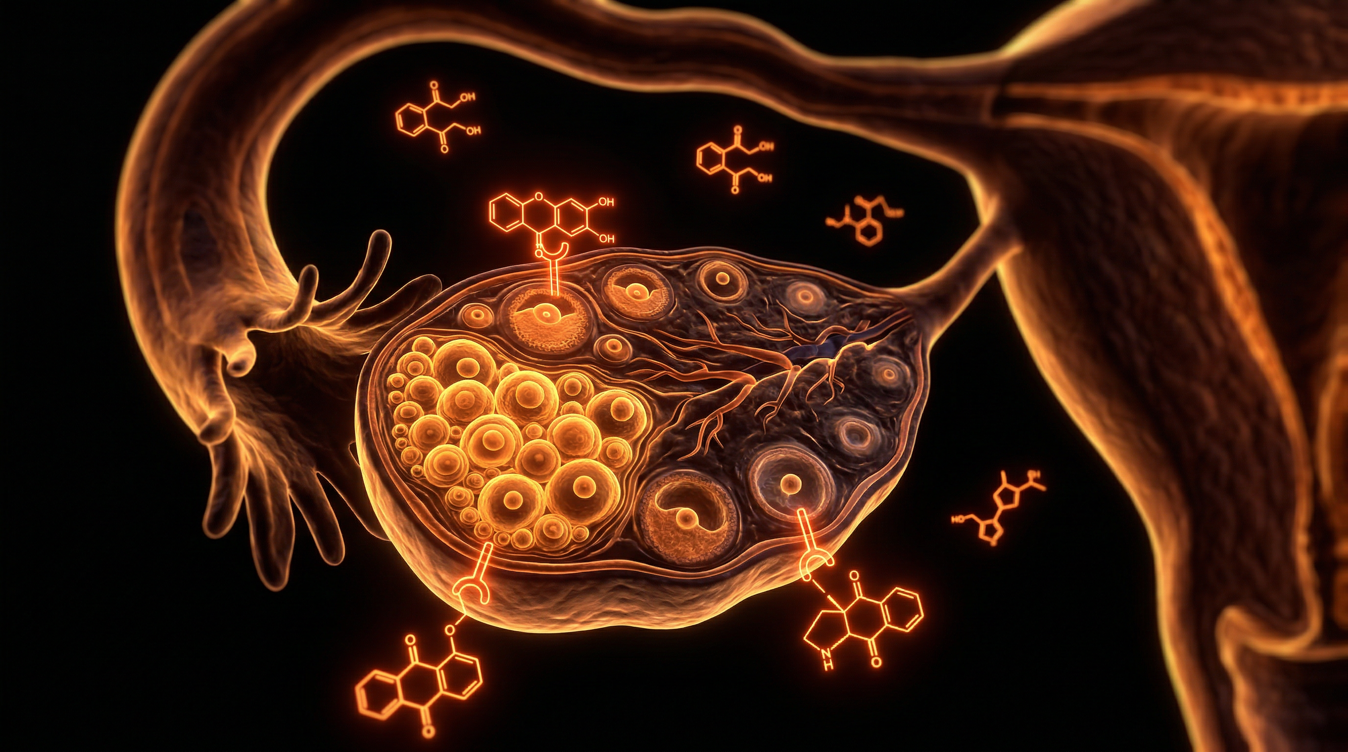 Scientific illustration for Ovarian Reserve Depletion and Xenoestrogen Exposure