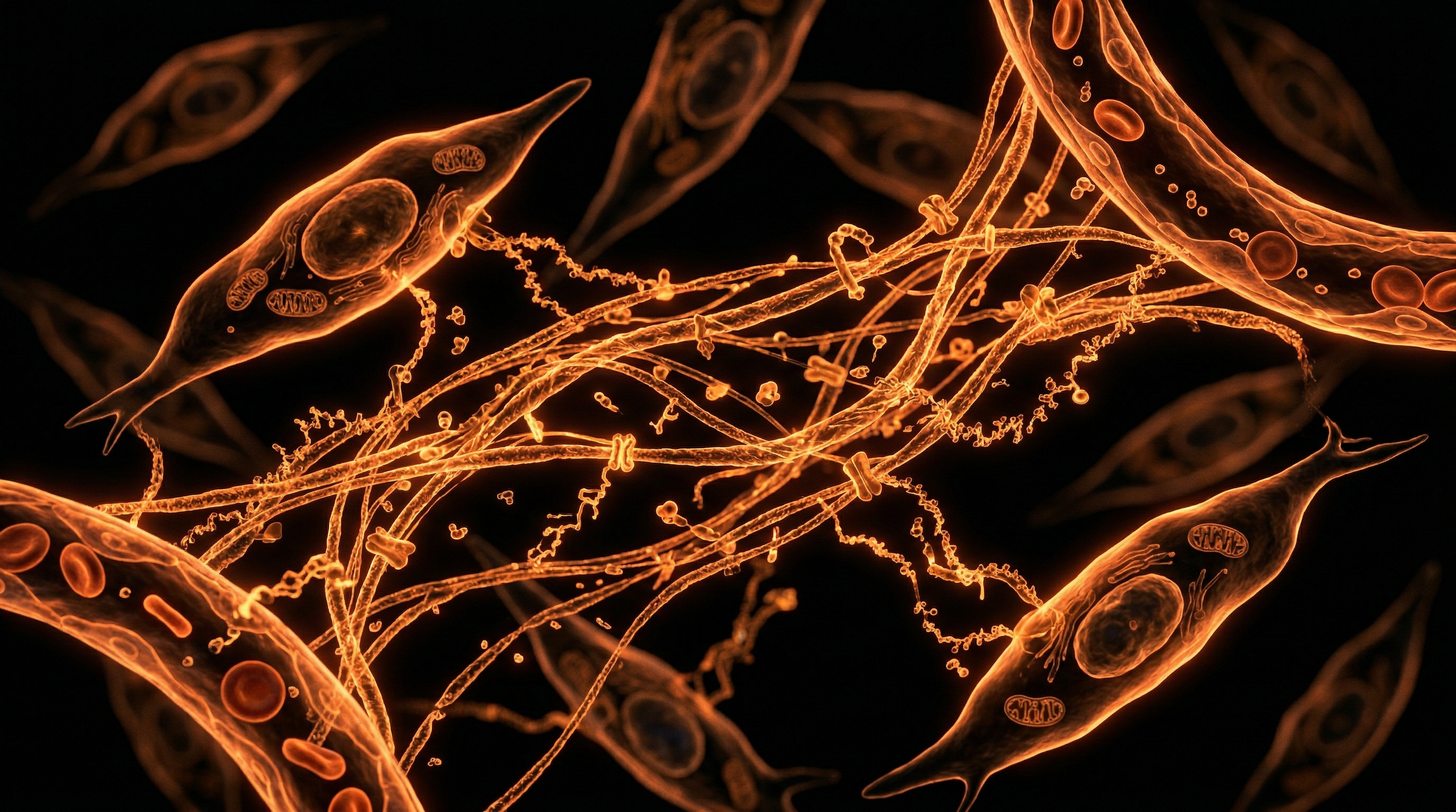 Scientific illustration for The Interstitial Fluid Network