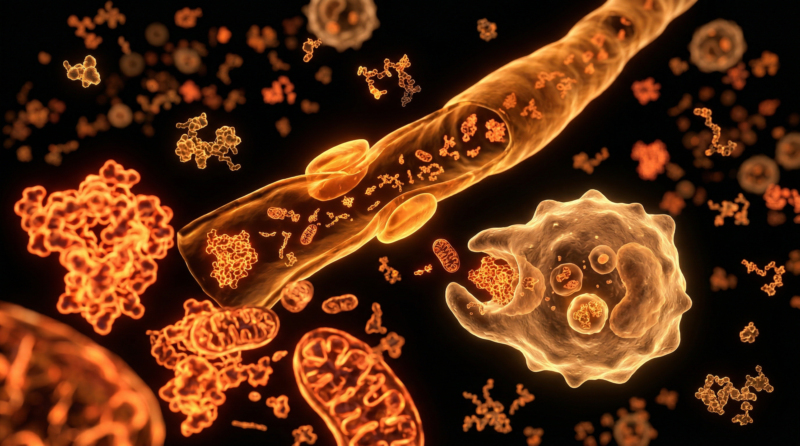 Scientific illustration for The Lymphatic Drain: Removing Cellular Debris