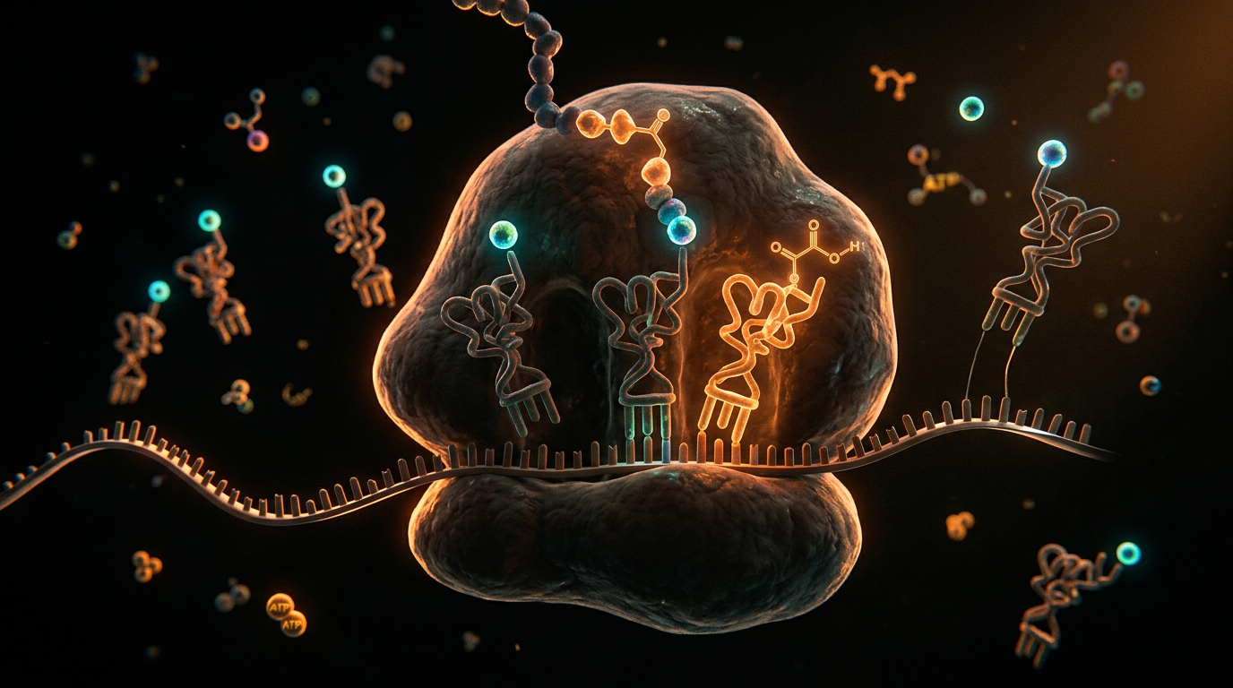 Scientific illustration for The Molecular Imposter: Glyphosate, Glycine, and Protein Synthesis