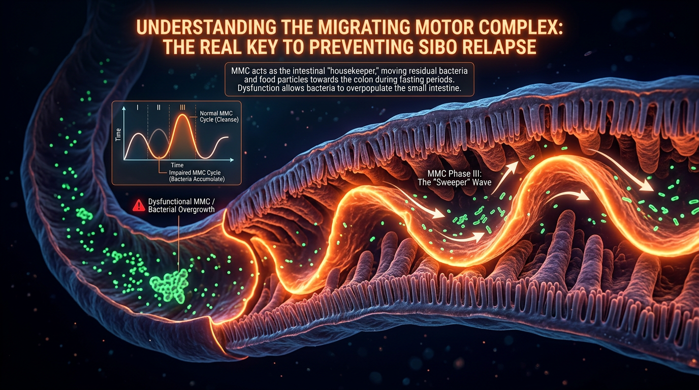 Scientific illustration for Understanding the Migrating Motor Complex: The Real Key to Preventing SIBO Relapse
