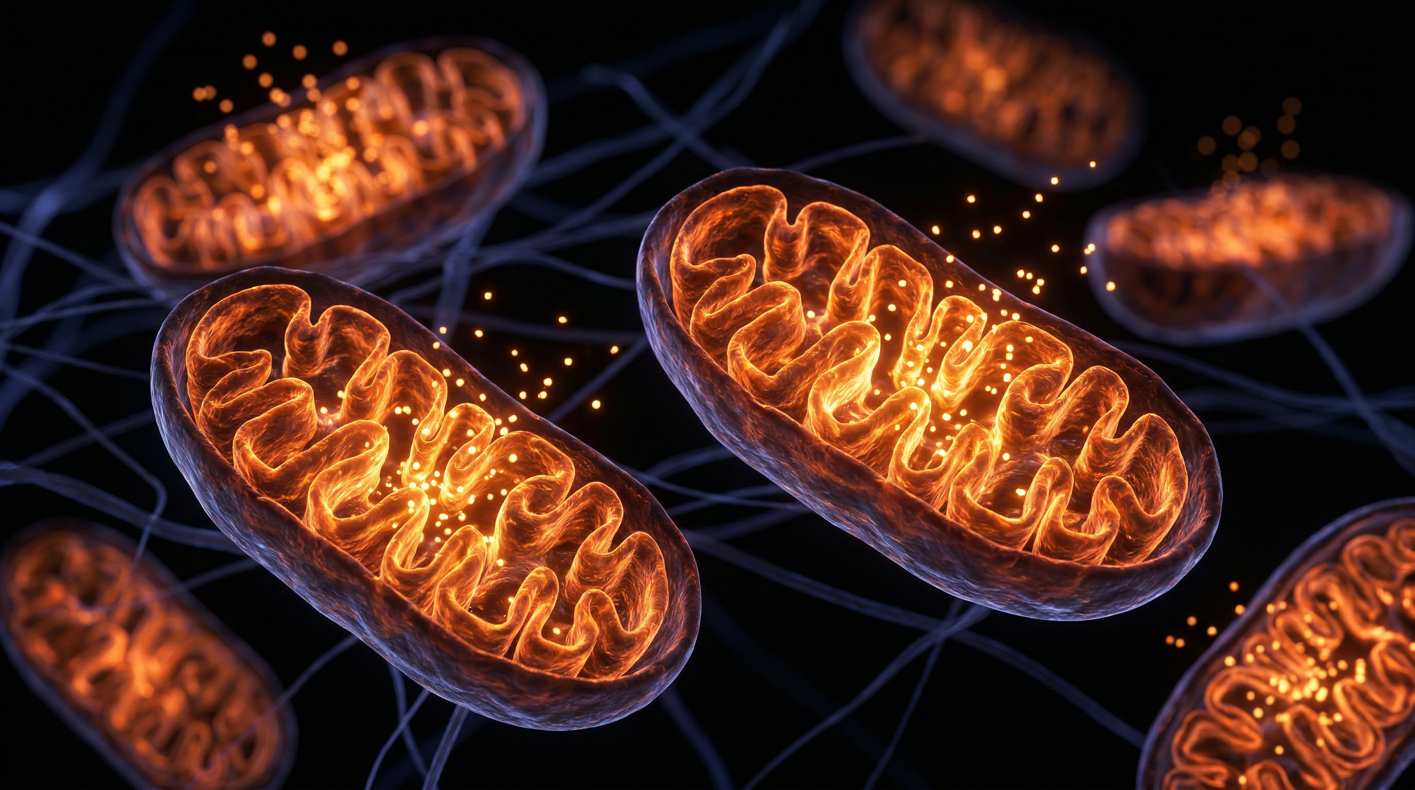 Scientific illustration for Light Exposure and Mitochondrial Synchrony: The Invisible Nutrient