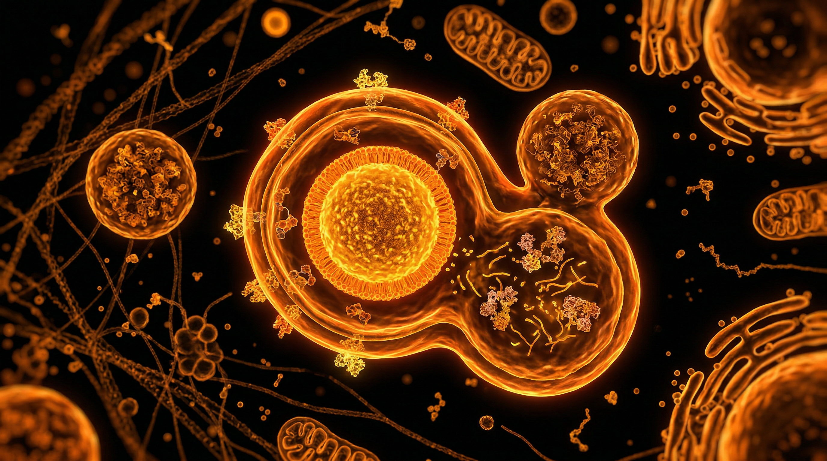 Scientific illustration for Autophagy and the Degradation of Lipid Droplets